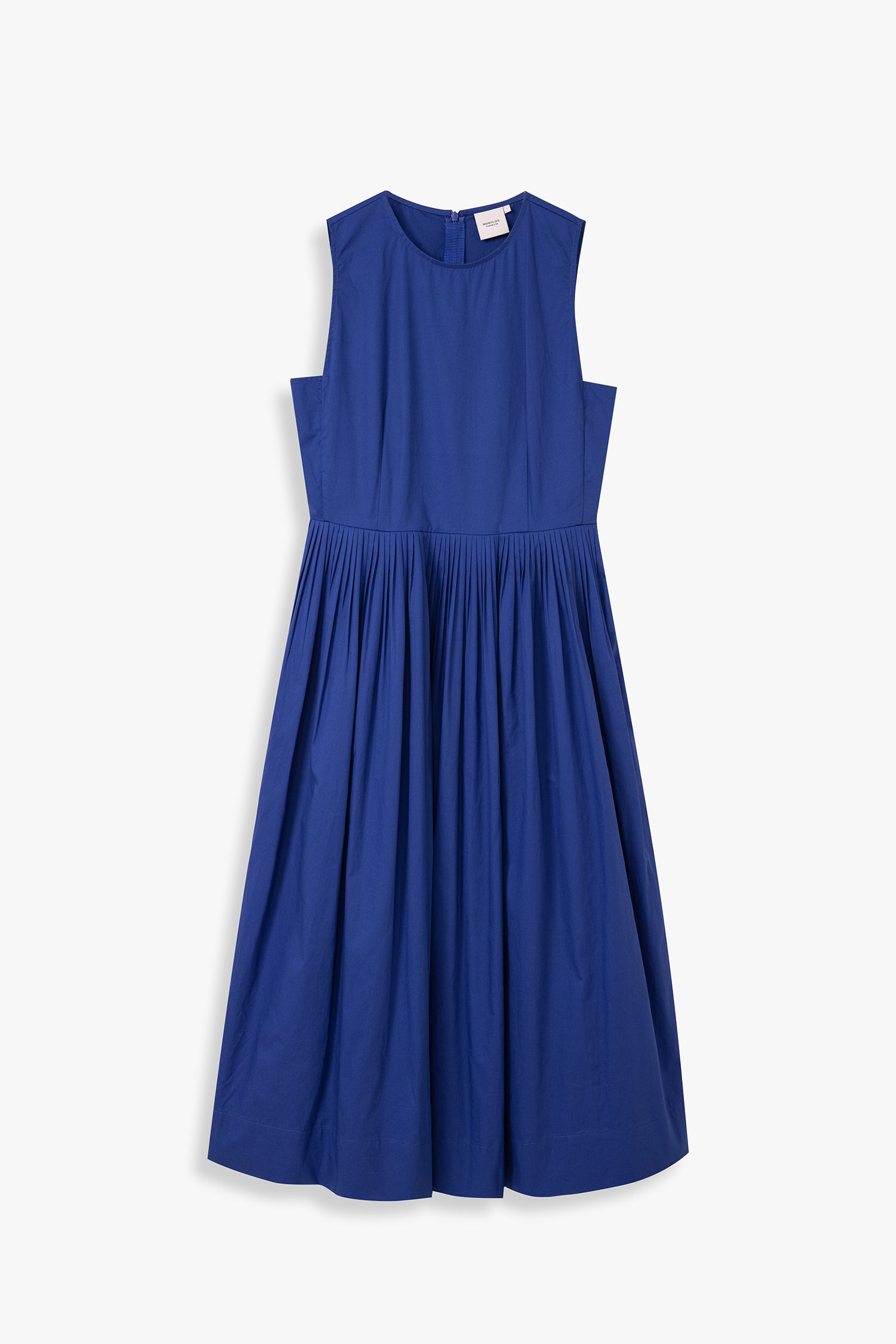 Pleated Front Fit & Flare Dress