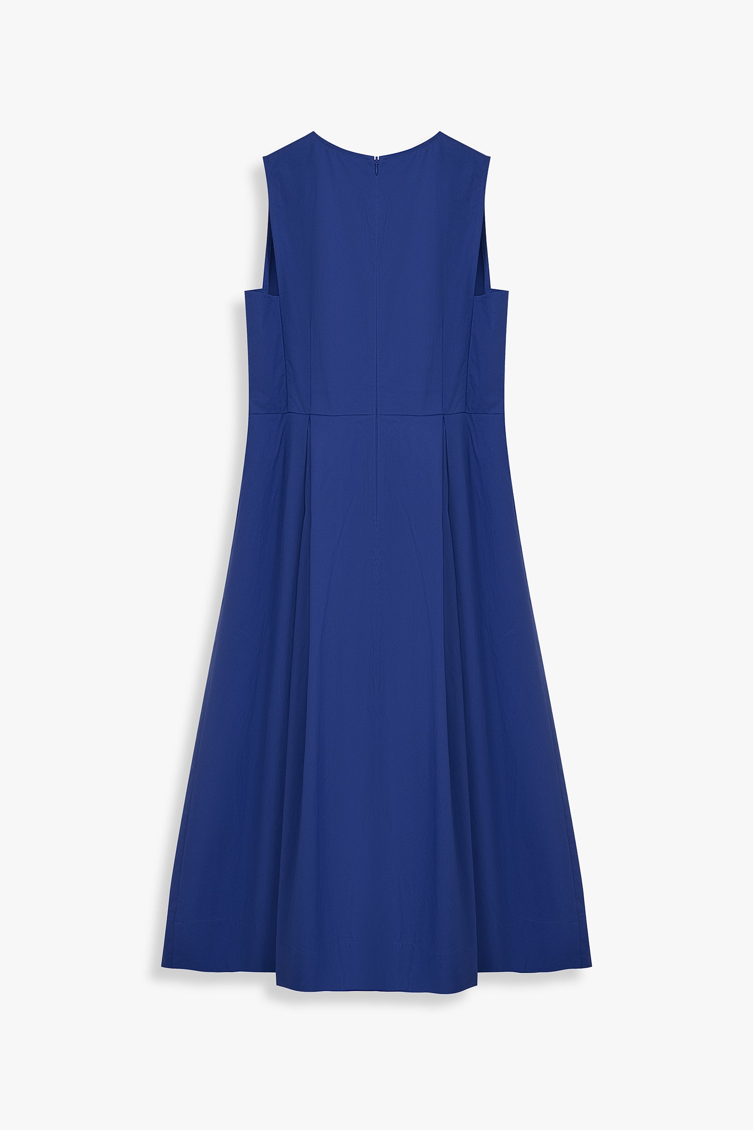 Pleated Front Fit & Flare Dress