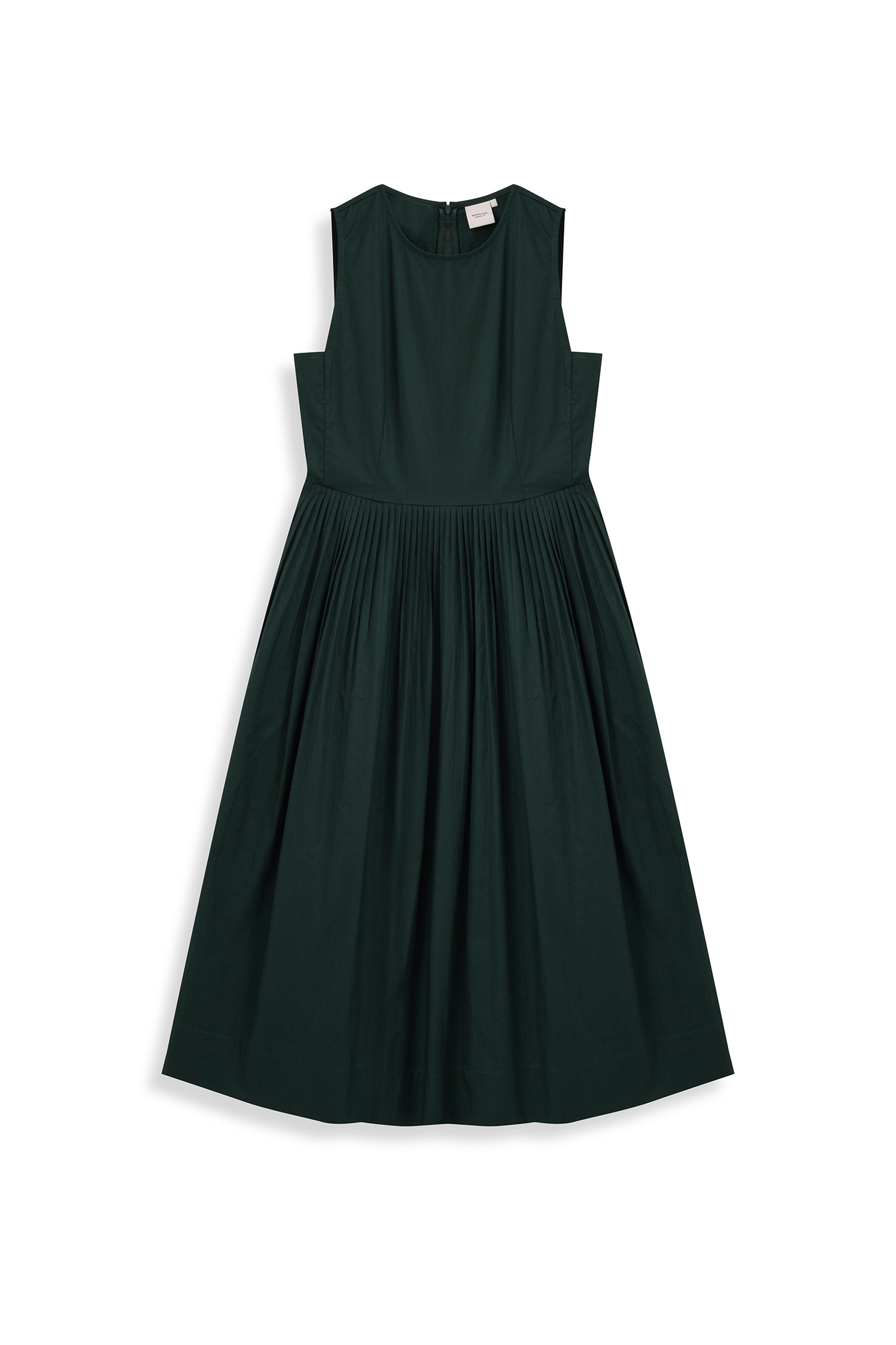 Pleated Front Fit & Flare Dress