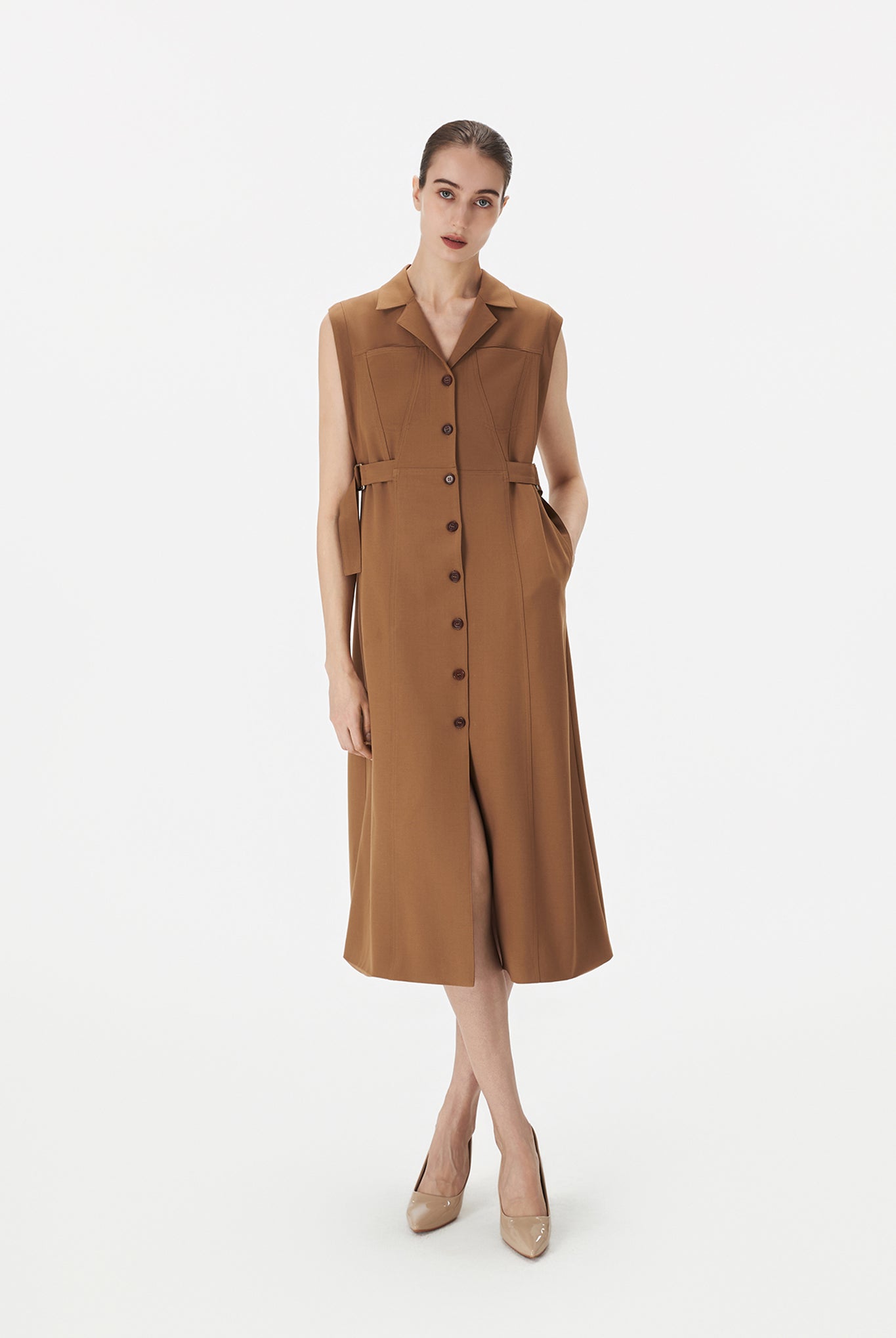 Shirt Dress with Double D-Ring
