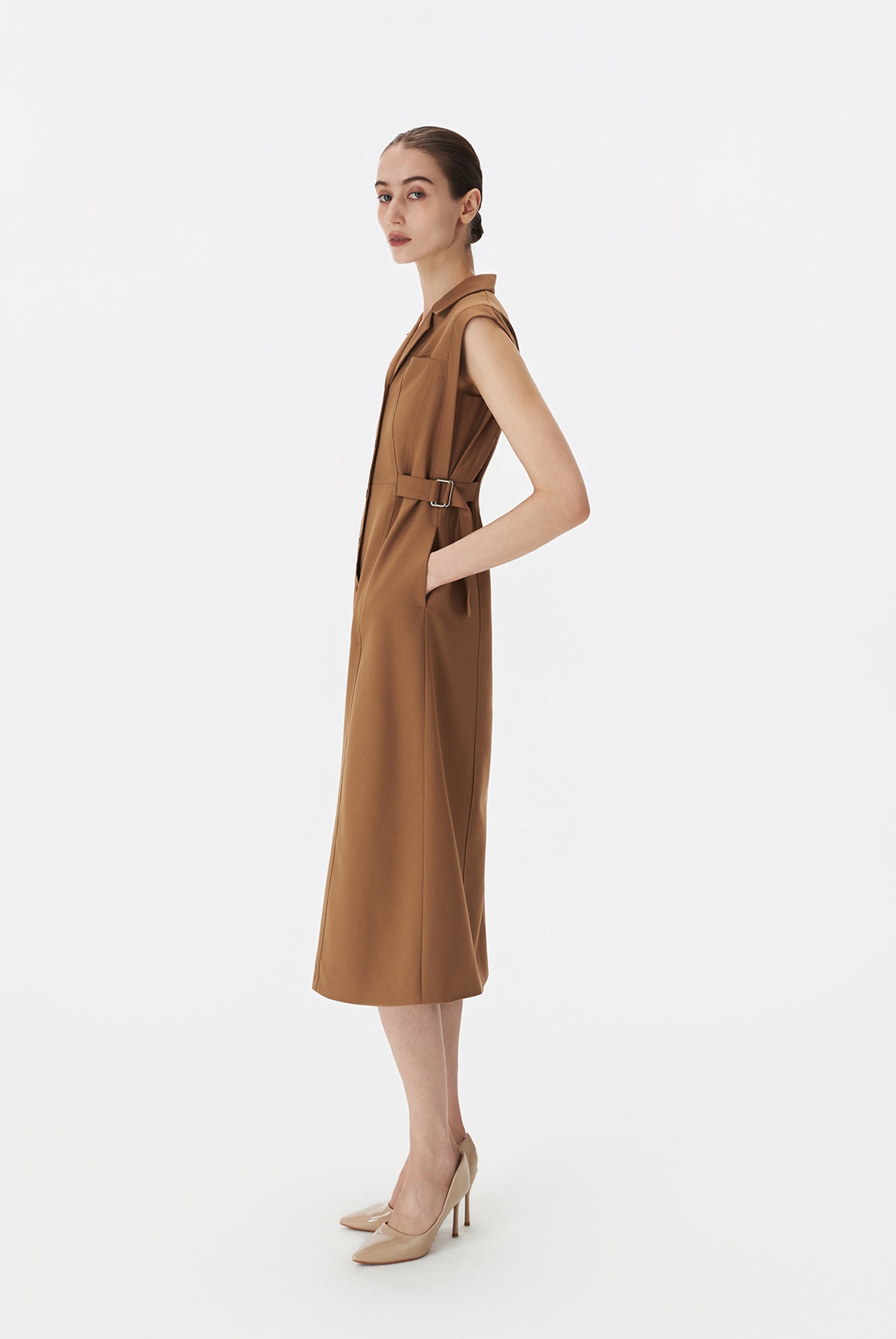 Shirt Dress with Double D-Ring