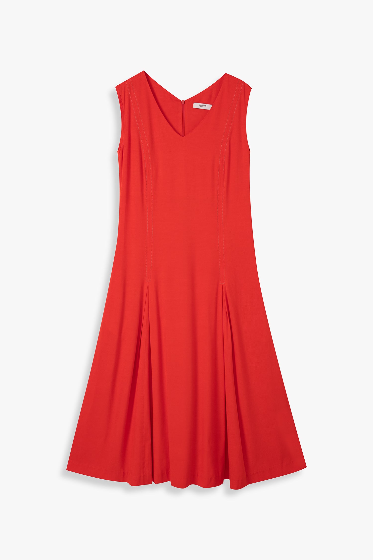V-Neck Midi Dress