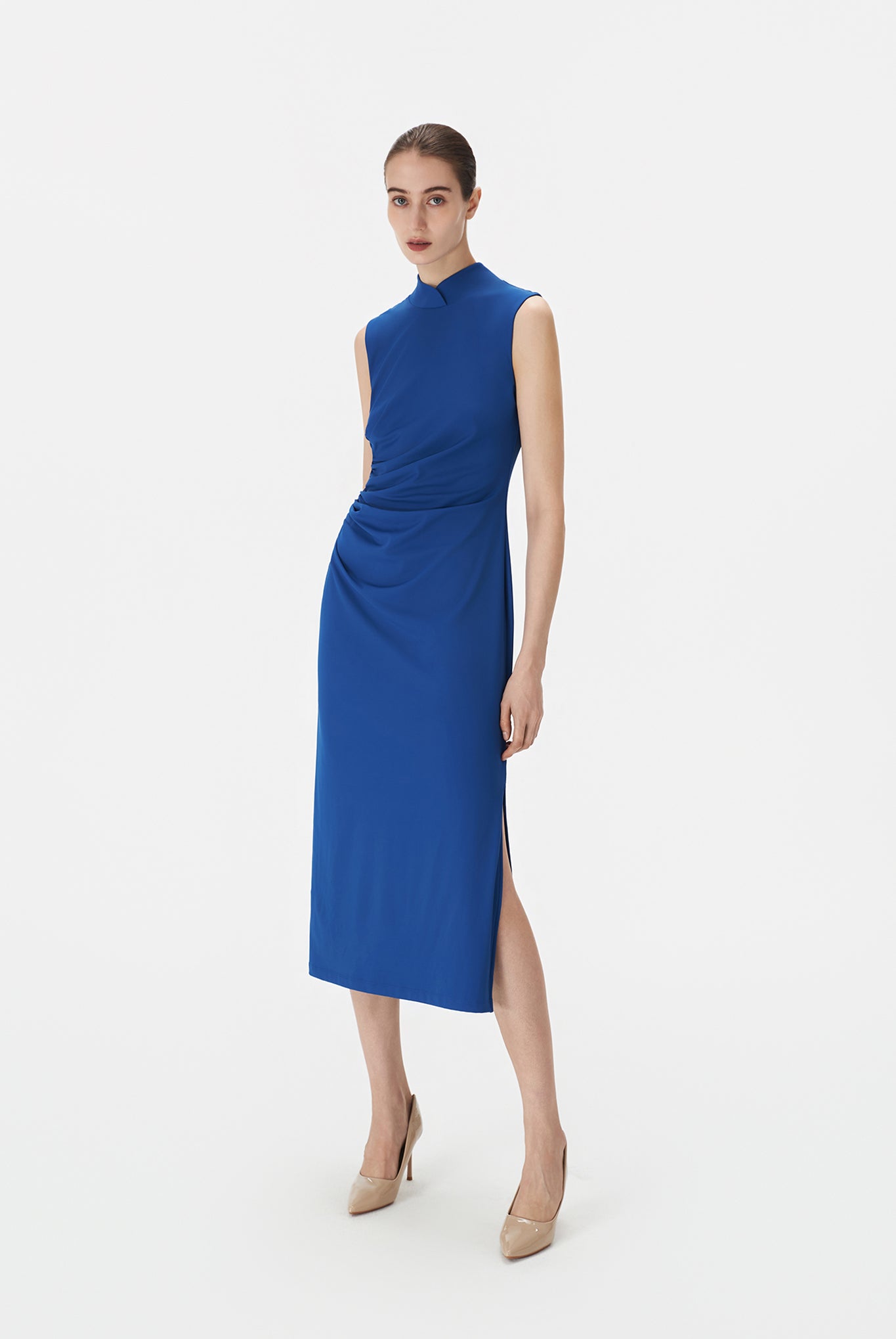 Modern Mandarin Collar Dress