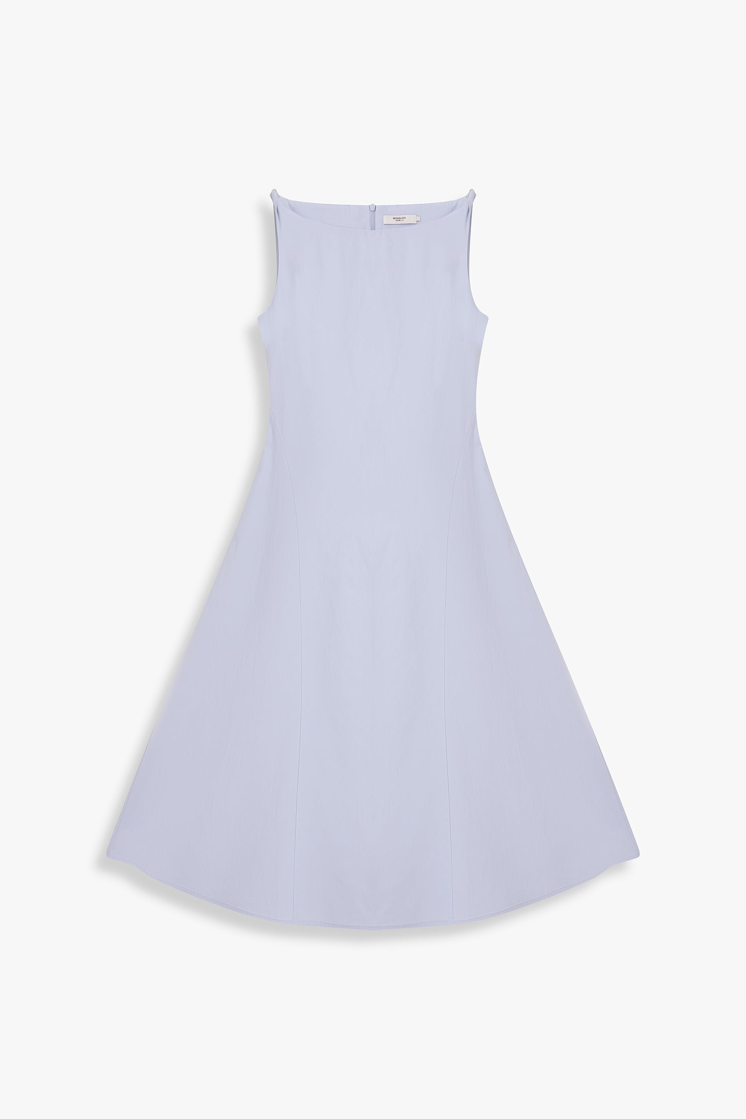 Boat Neck A Line Midi Dress