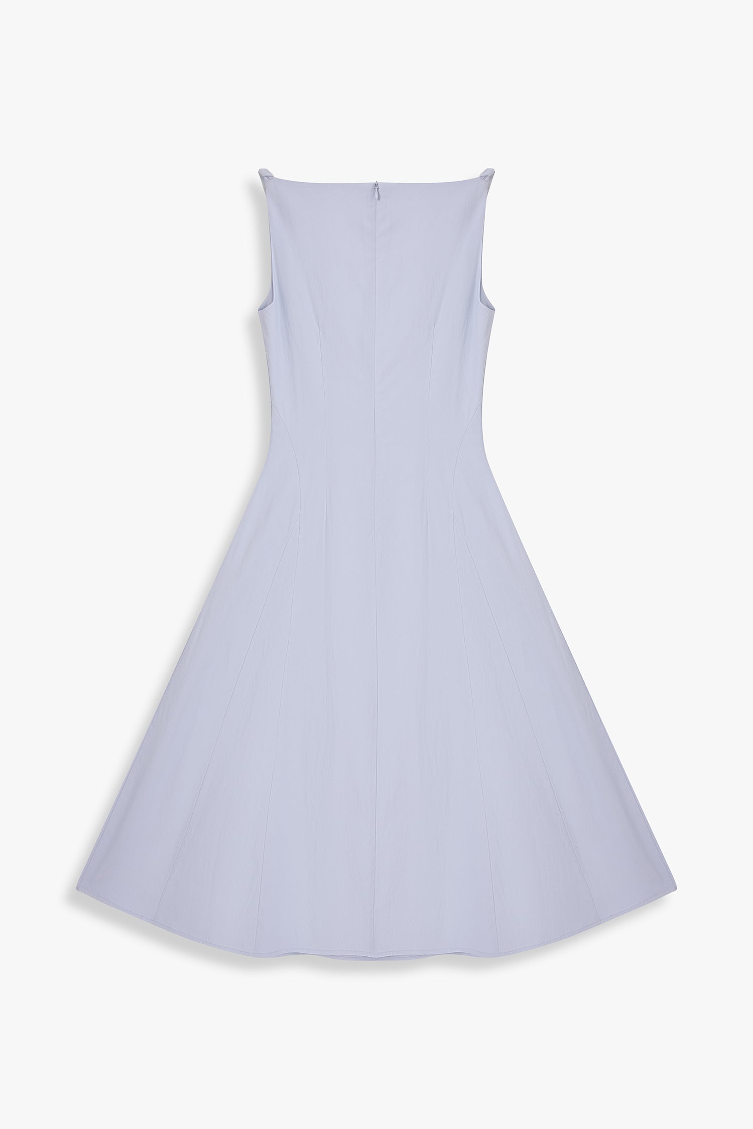 Boat Neck A Line Midi Dress