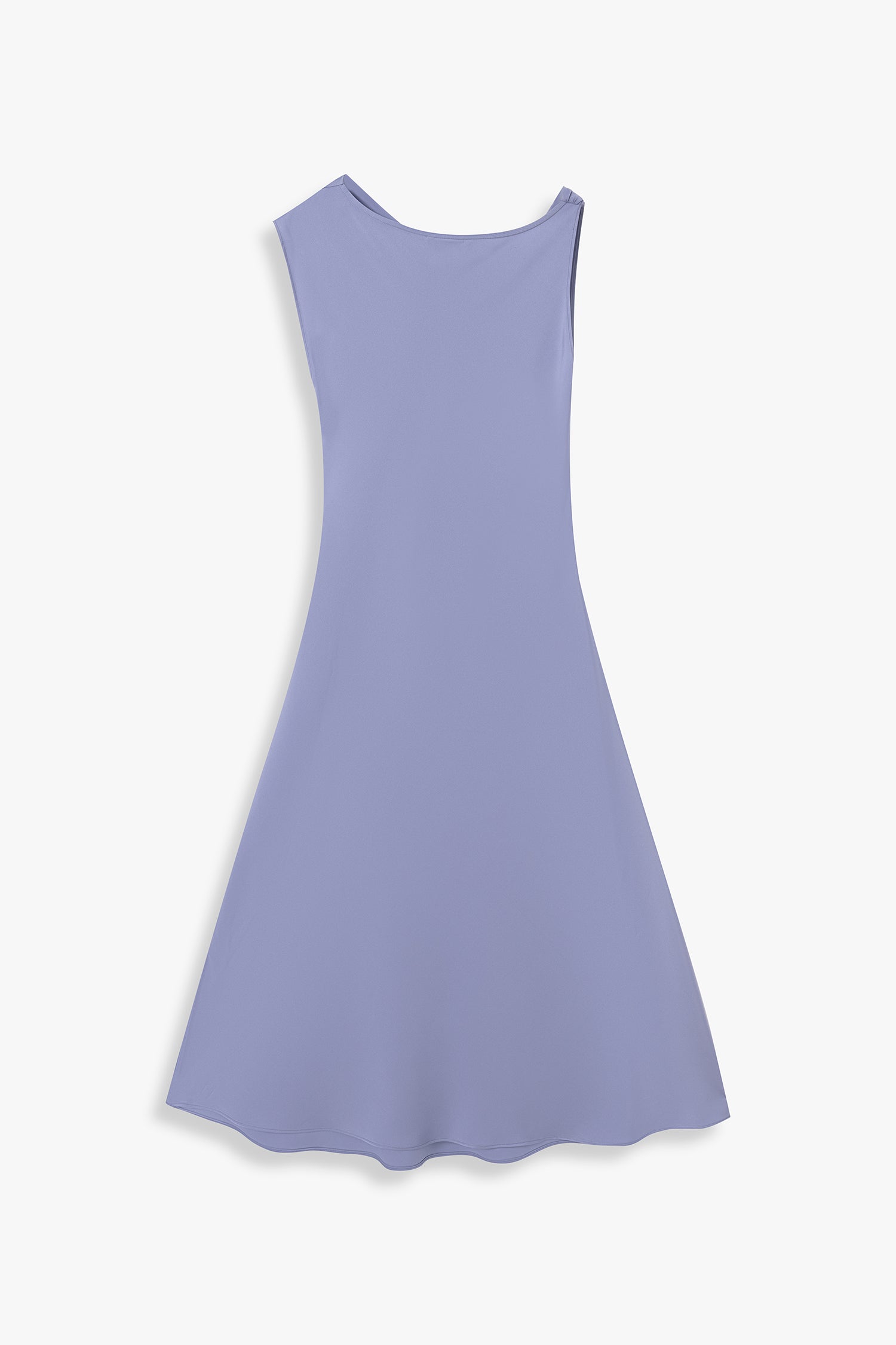 Cowl Neck Dress with Asymmetric Shoulder