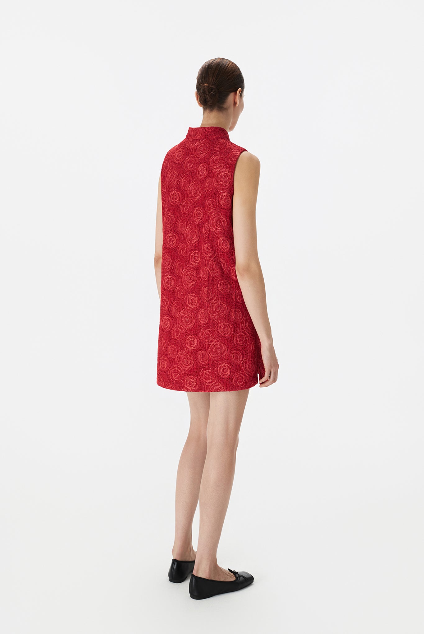 Fully Lined High Neck Dress