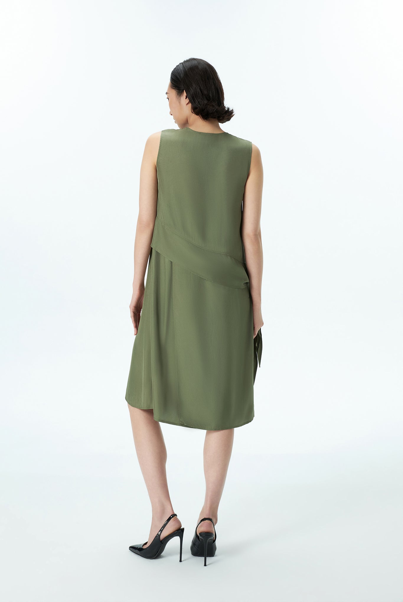 V Neck Shift Dress