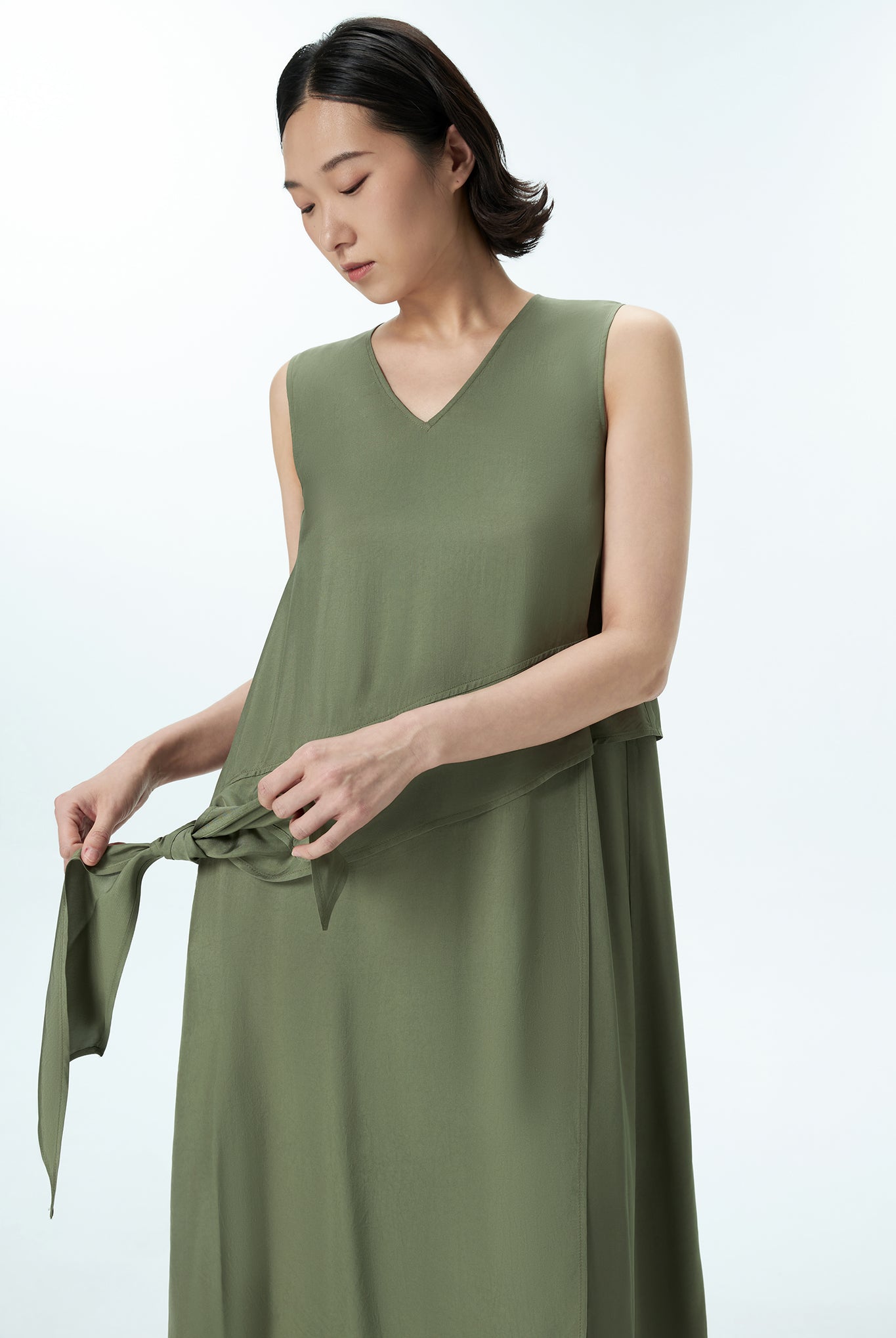 V Neck Shift Dress