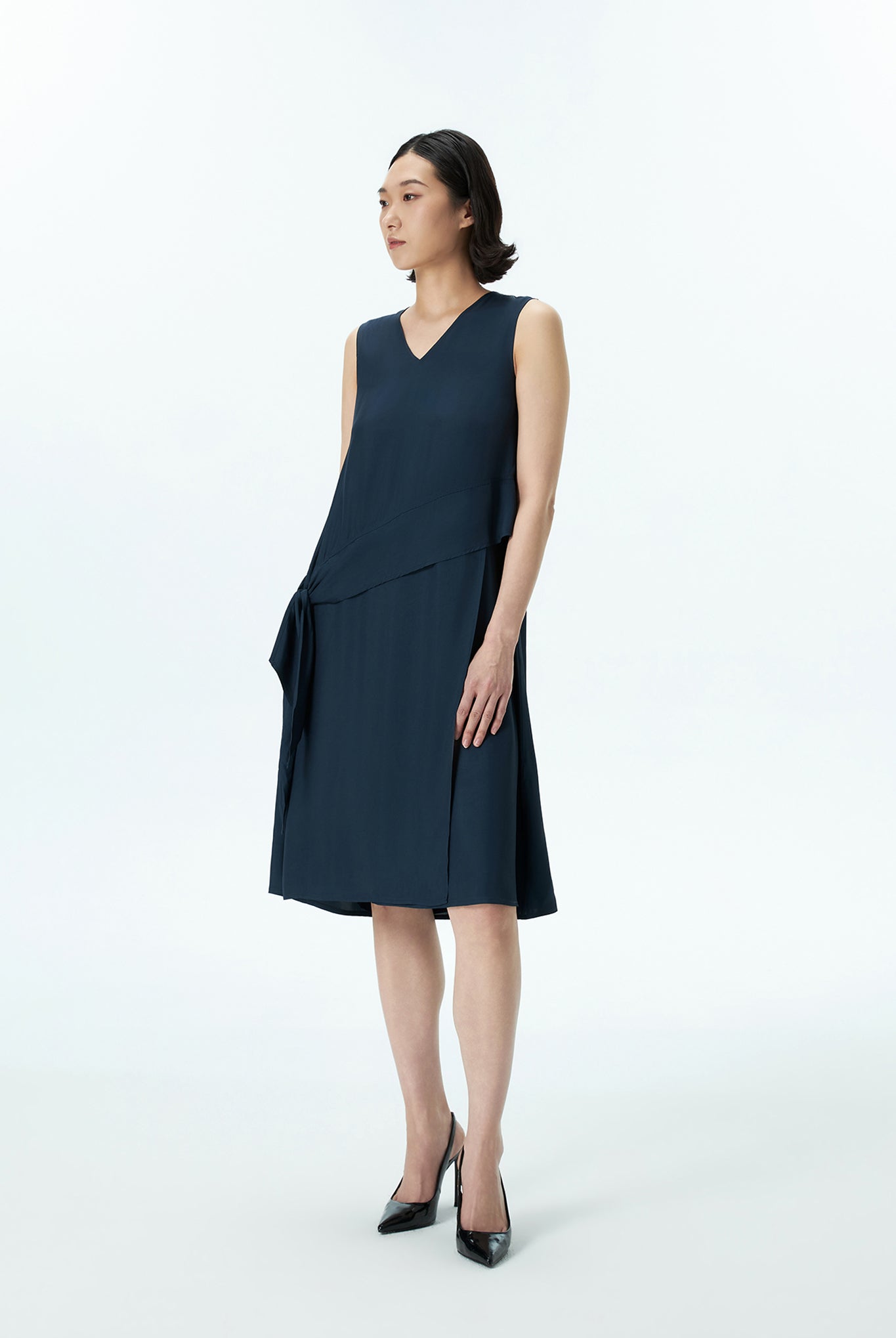 V Neck Shift Dress