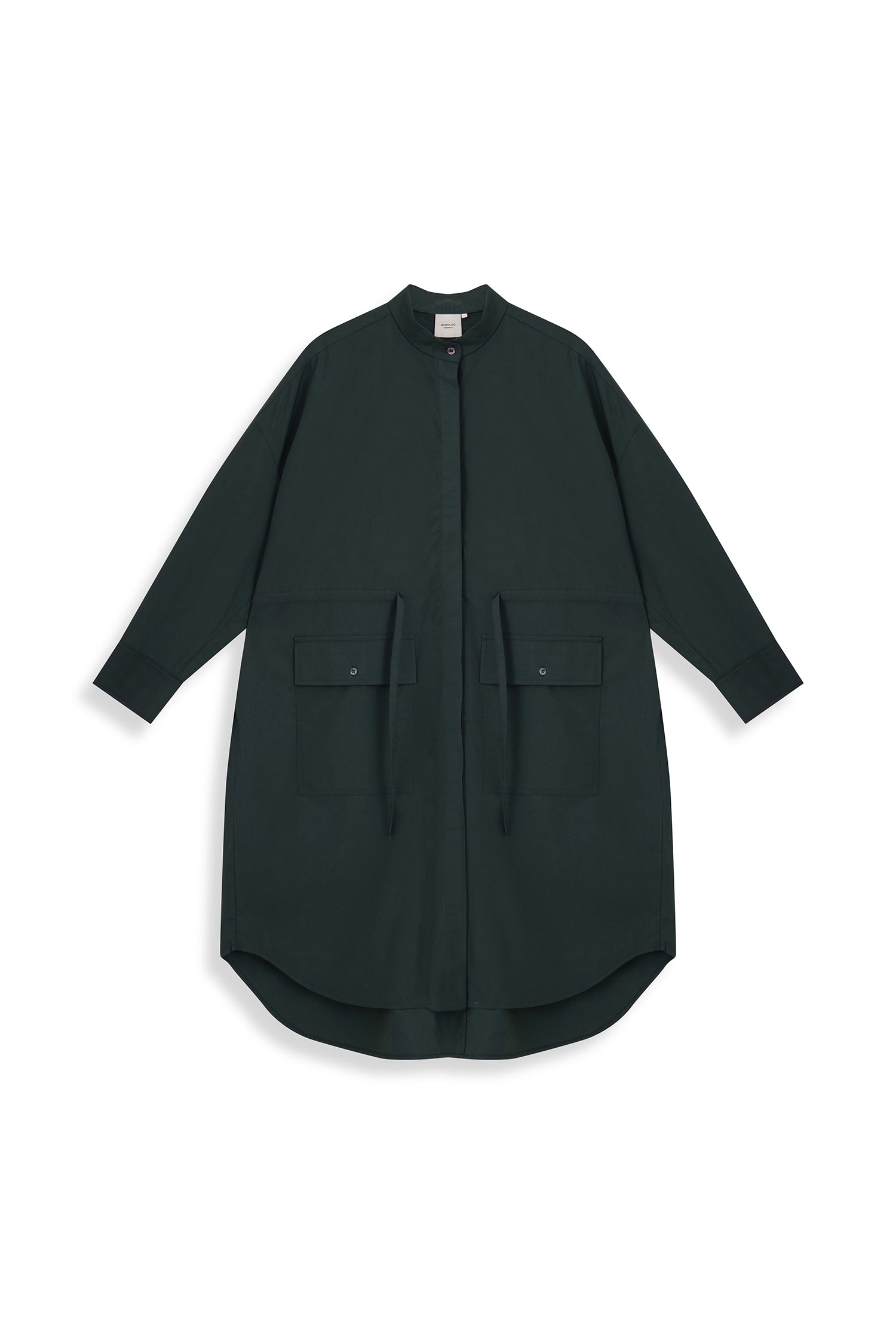Drawstring Shirt Dress