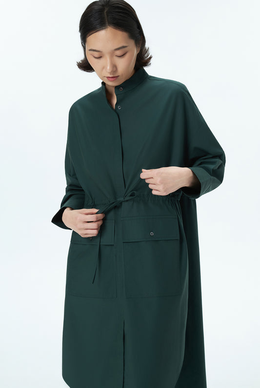 Drawstring Shirt Dress