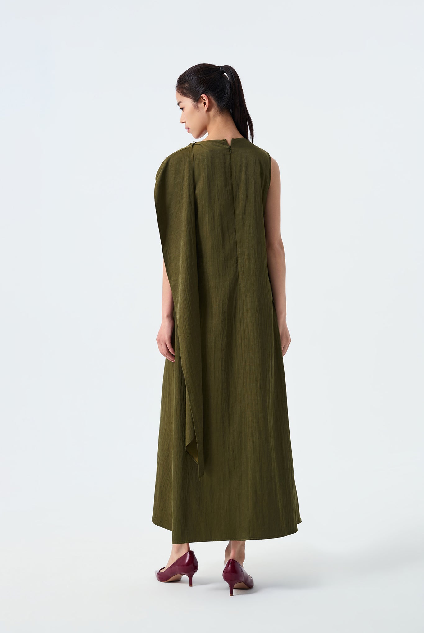 Mira Draped Shift Dress