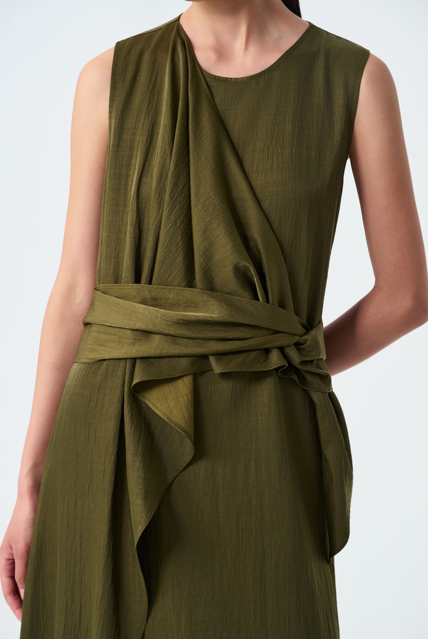Mira Draped Shift Dress