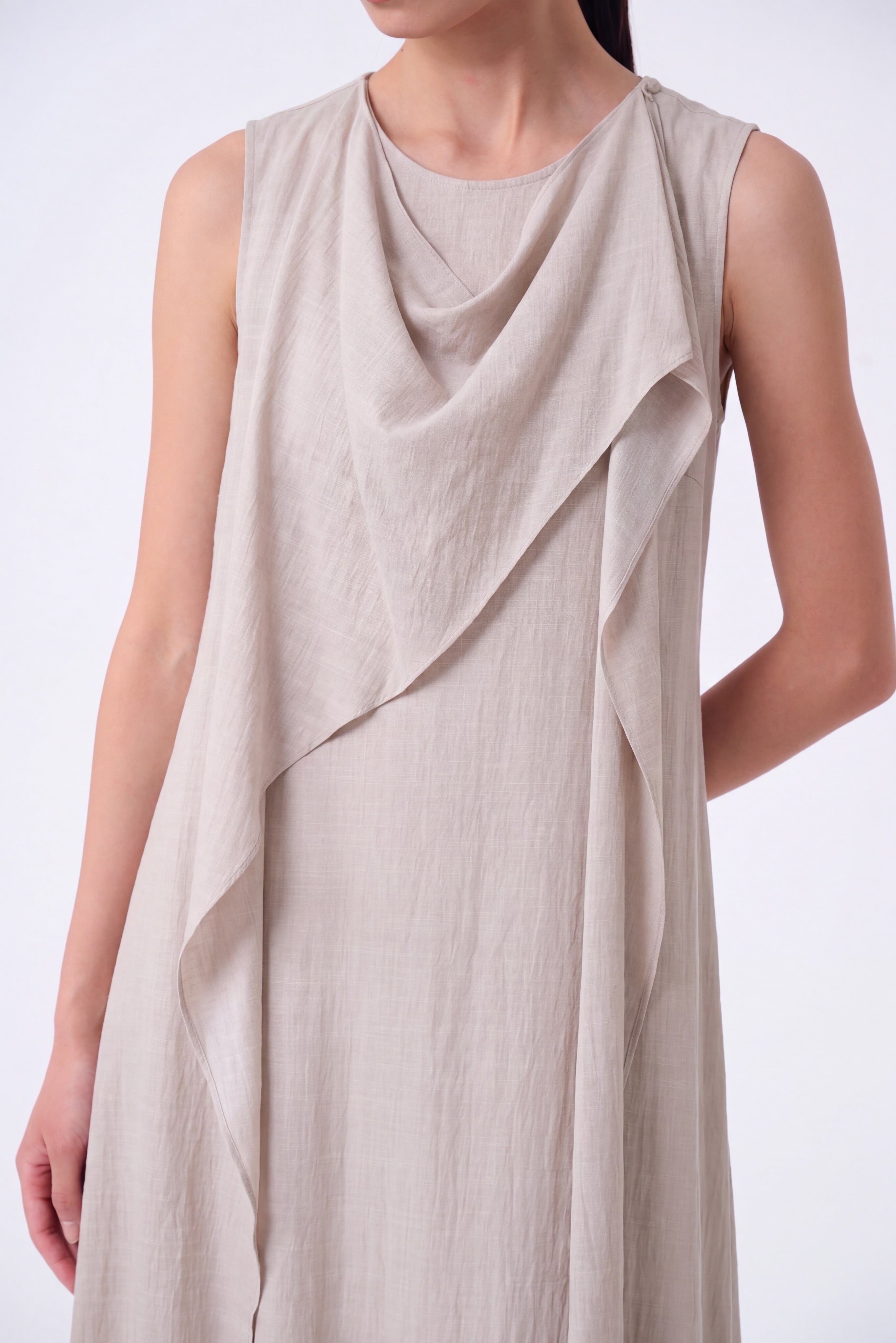 Mira Draped Shift Dress