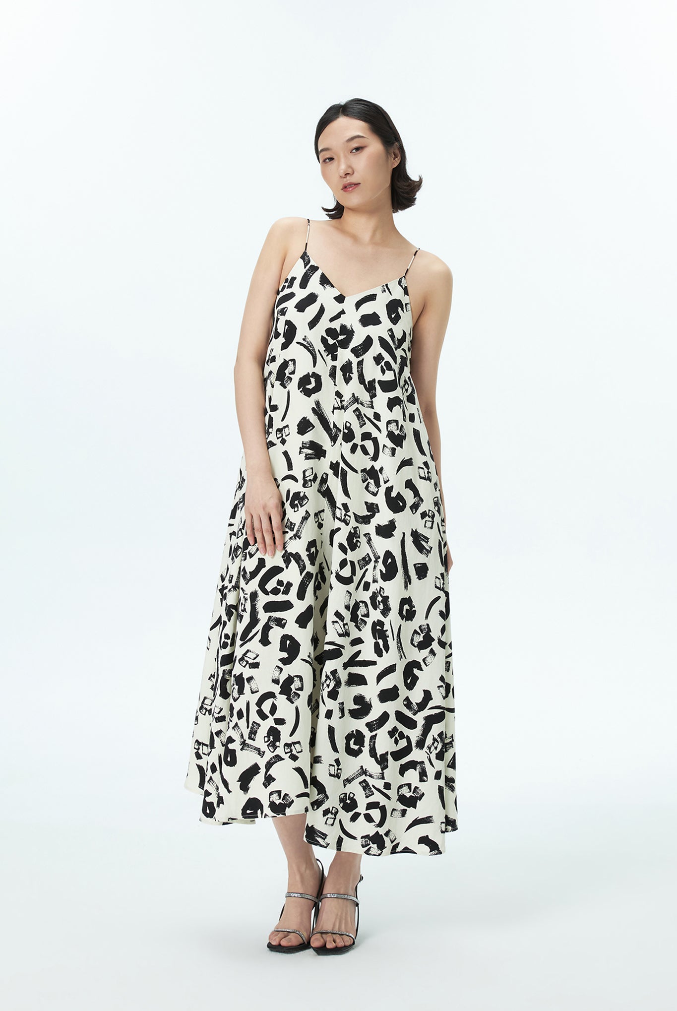 Printed Flare Tent Dresss