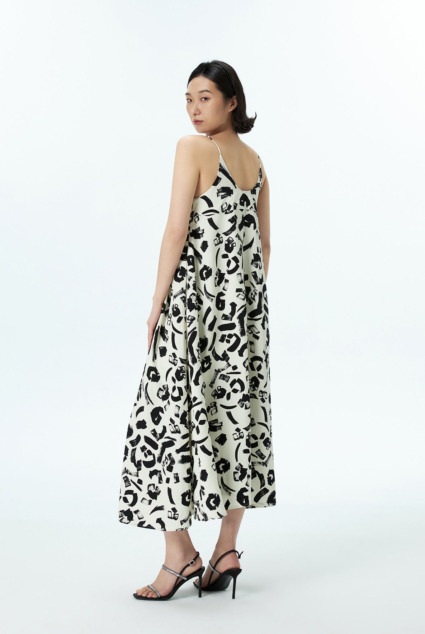 Printed Flare Tent Dresss