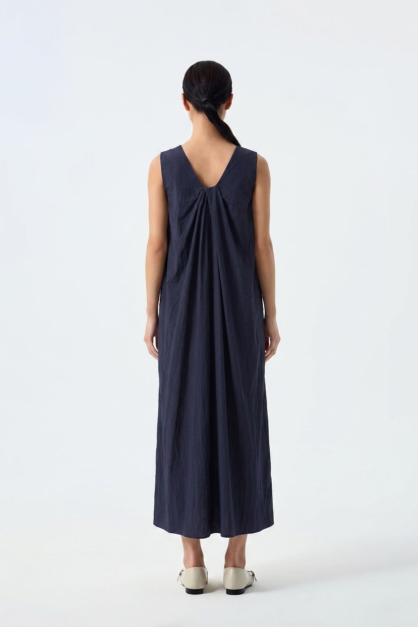 Gianna Round Neck Midi Shift Dress