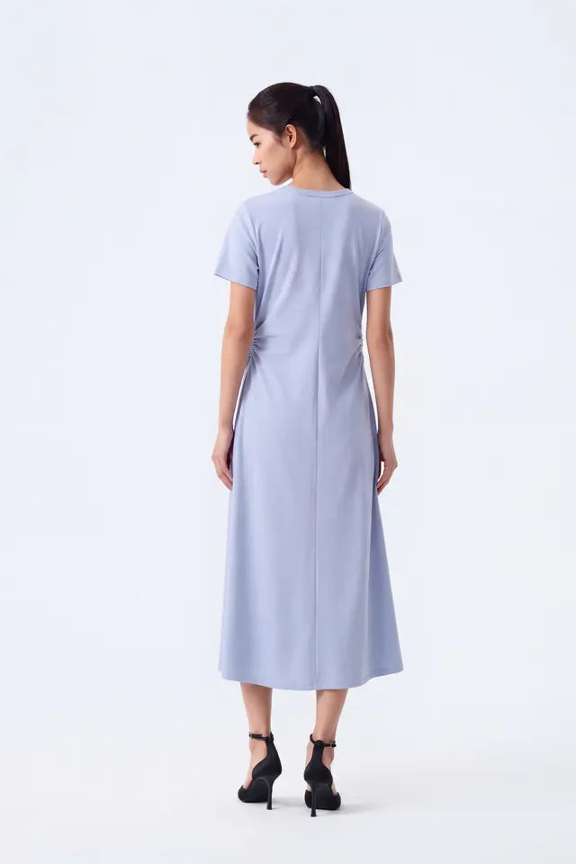 Judi Side-Ruched Jersey Dress