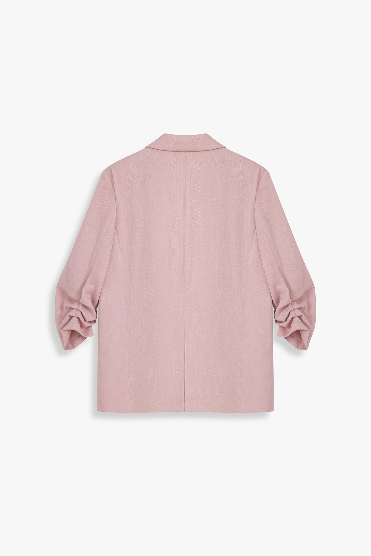 Ruched Sleeve Blazer