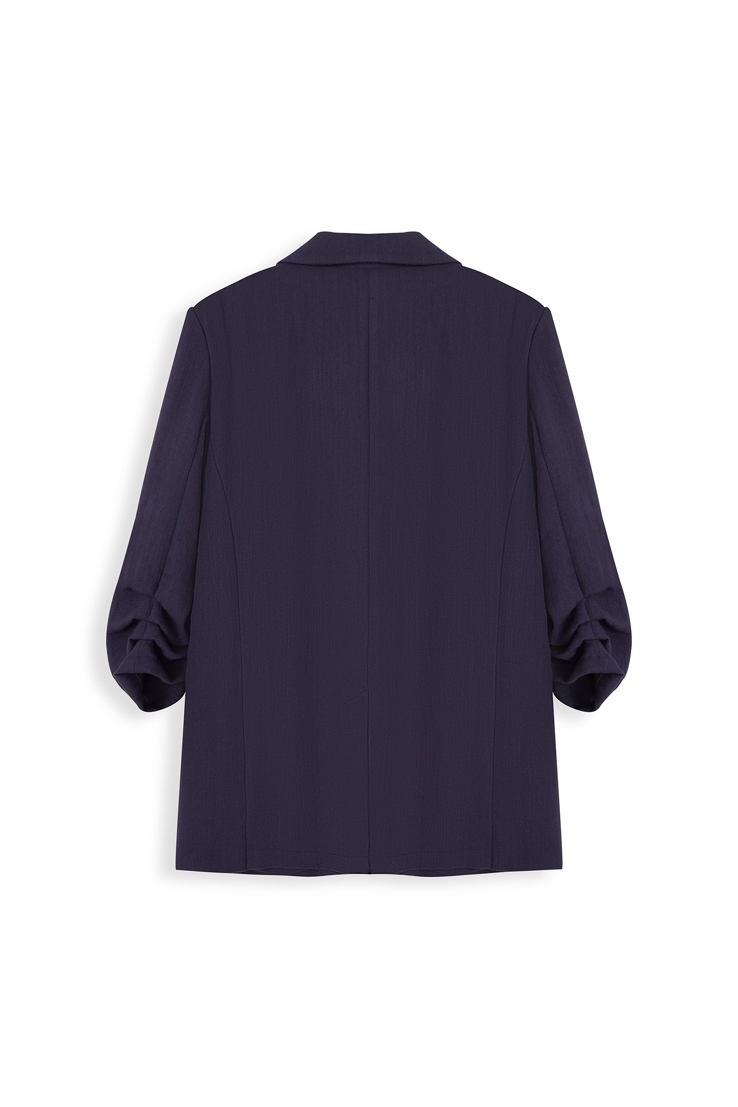 Ruched Sleeve Blazer