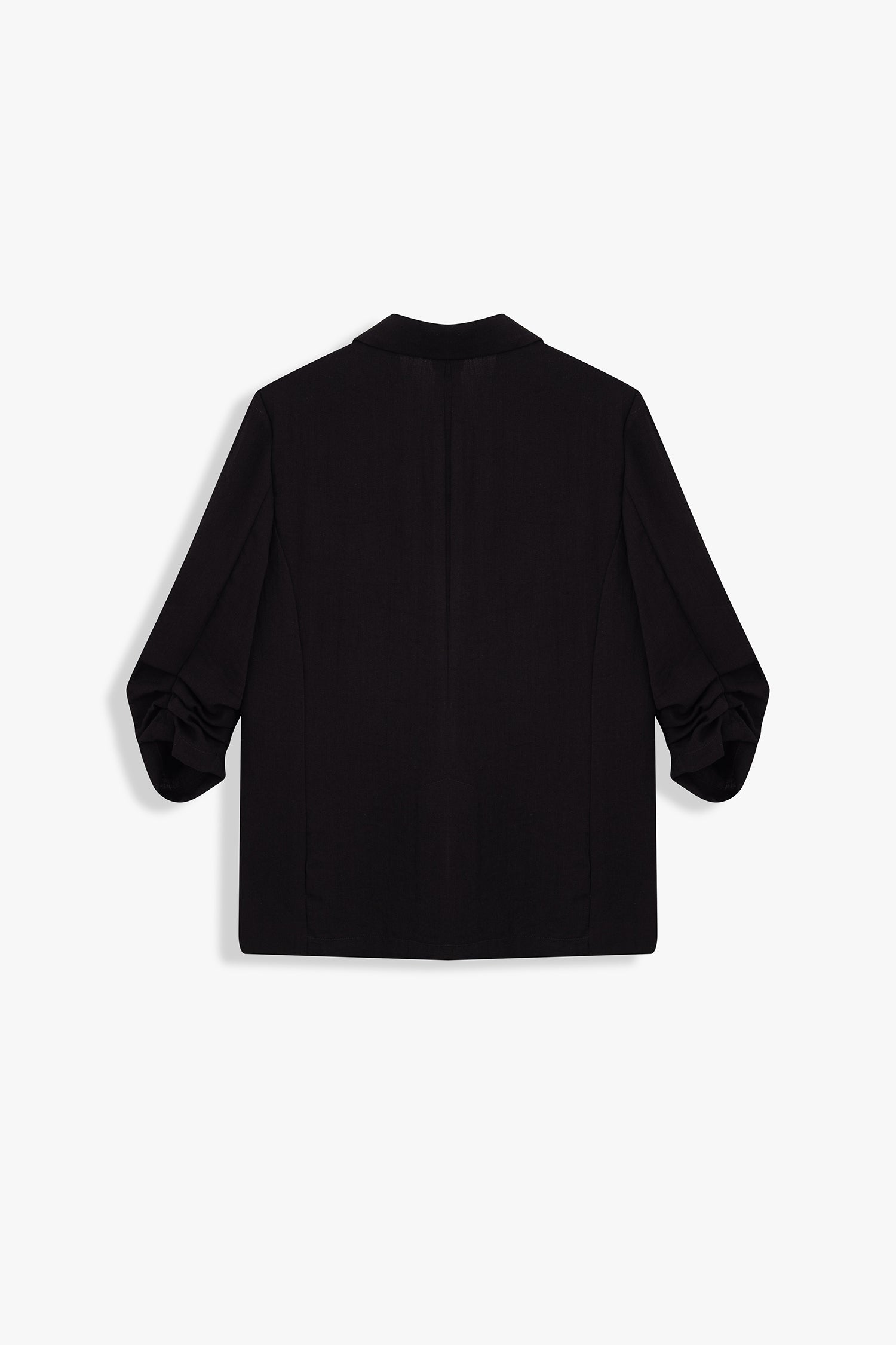 Ruched Sleeve Blazer