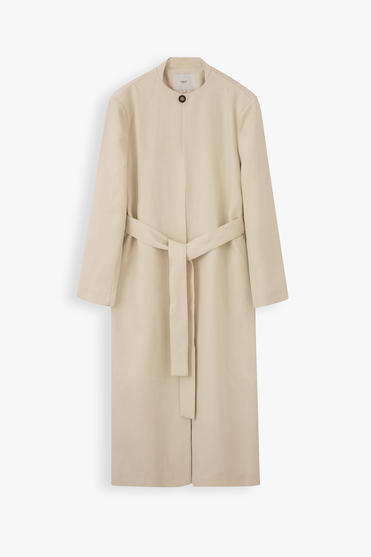Zoe Round Neck Lyocell Overcoat