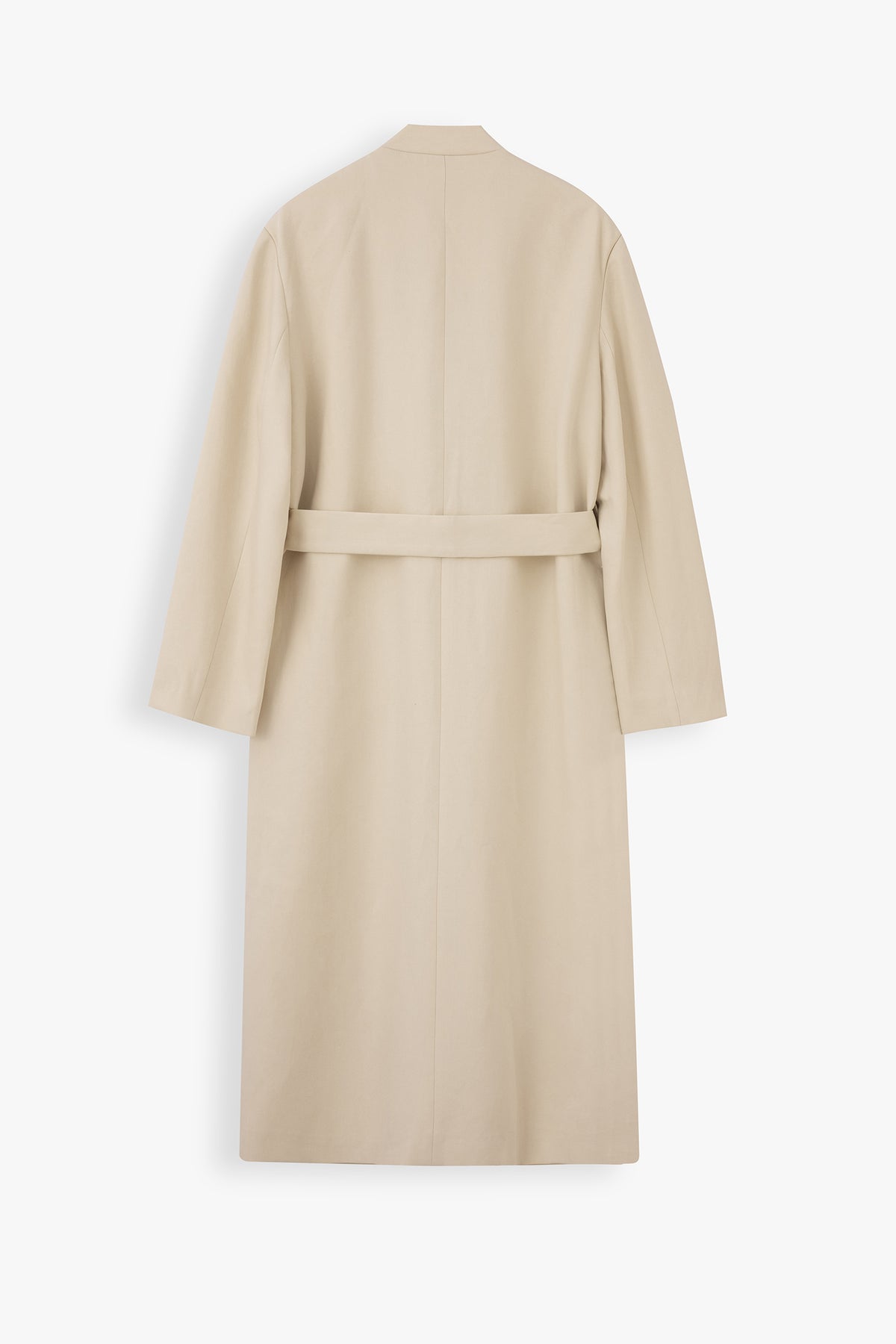 Zoe Round Neck Lyocell Overcoat