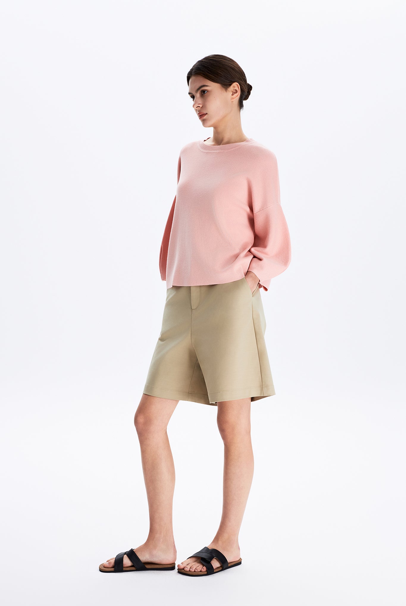 Puff-Sleeve Sweater