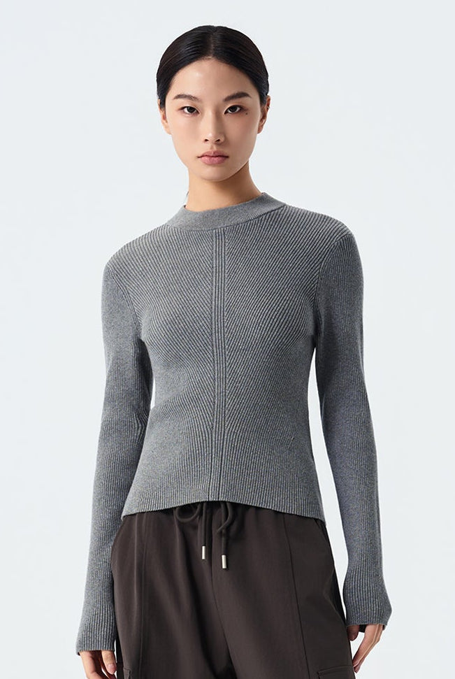 Myra Structured Rib-Knit Sweater