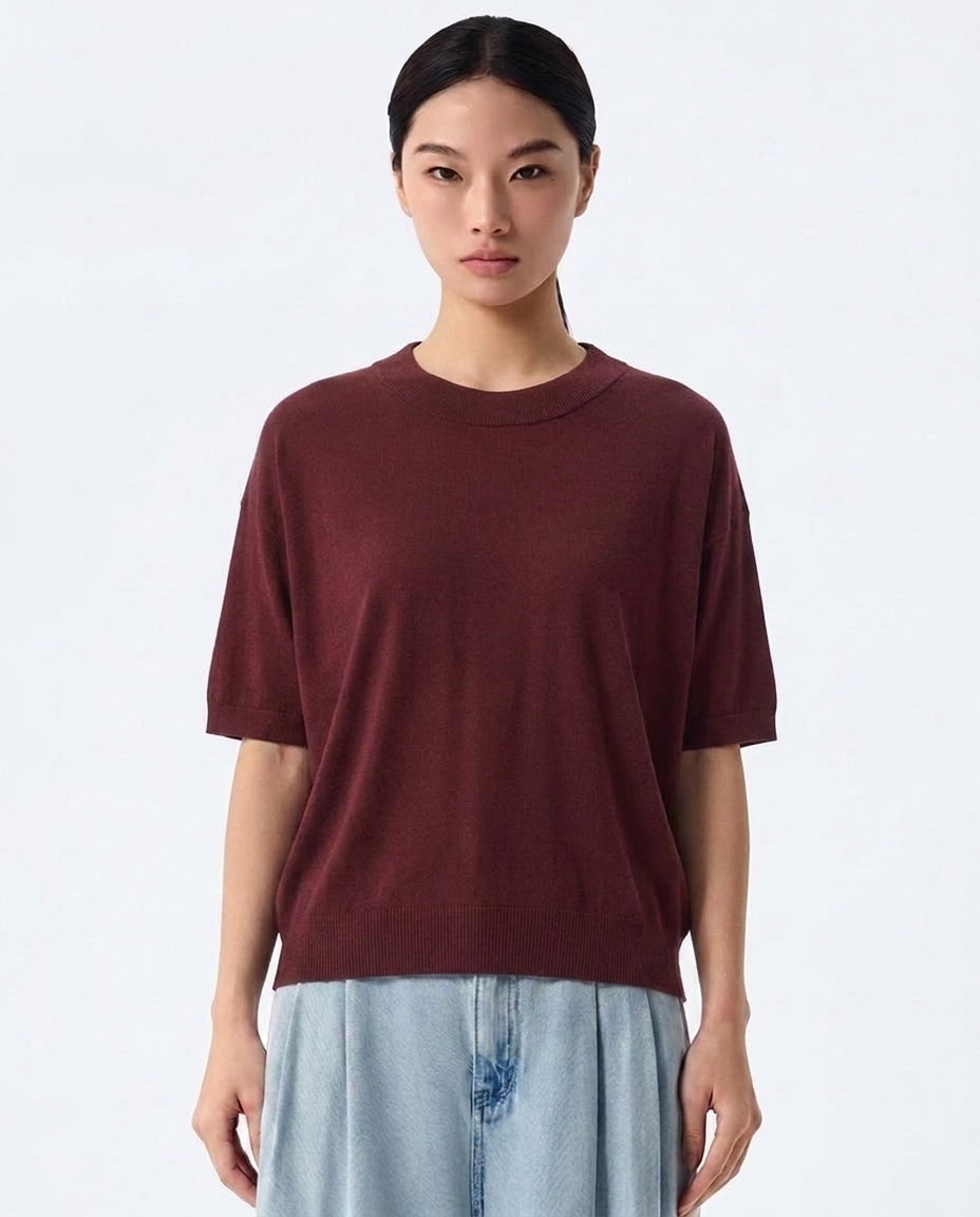 Textured Crew Knit
