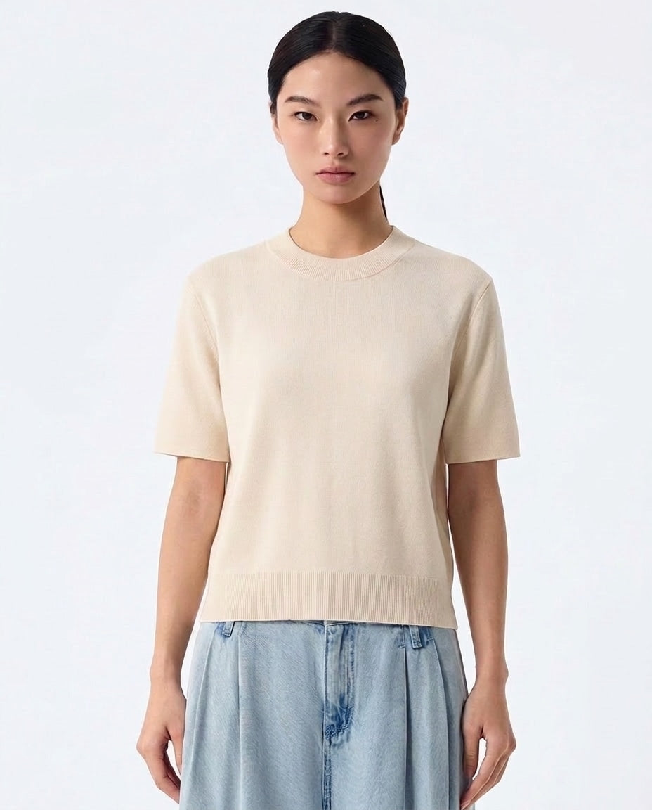 Textured Crew Knit