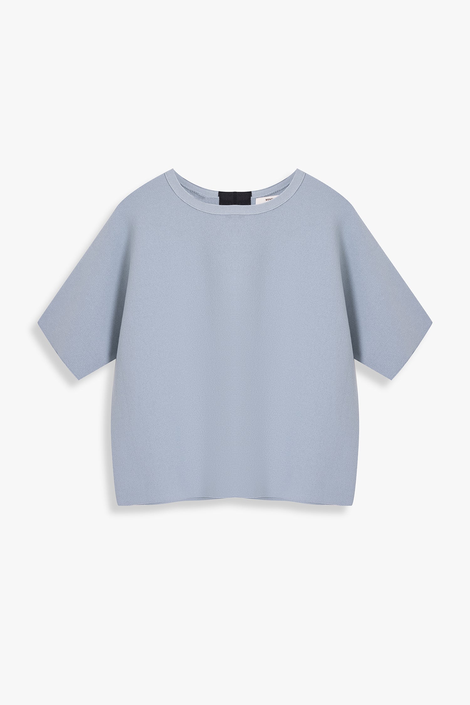 Boxy Top With Grosgrain Ribbon Back