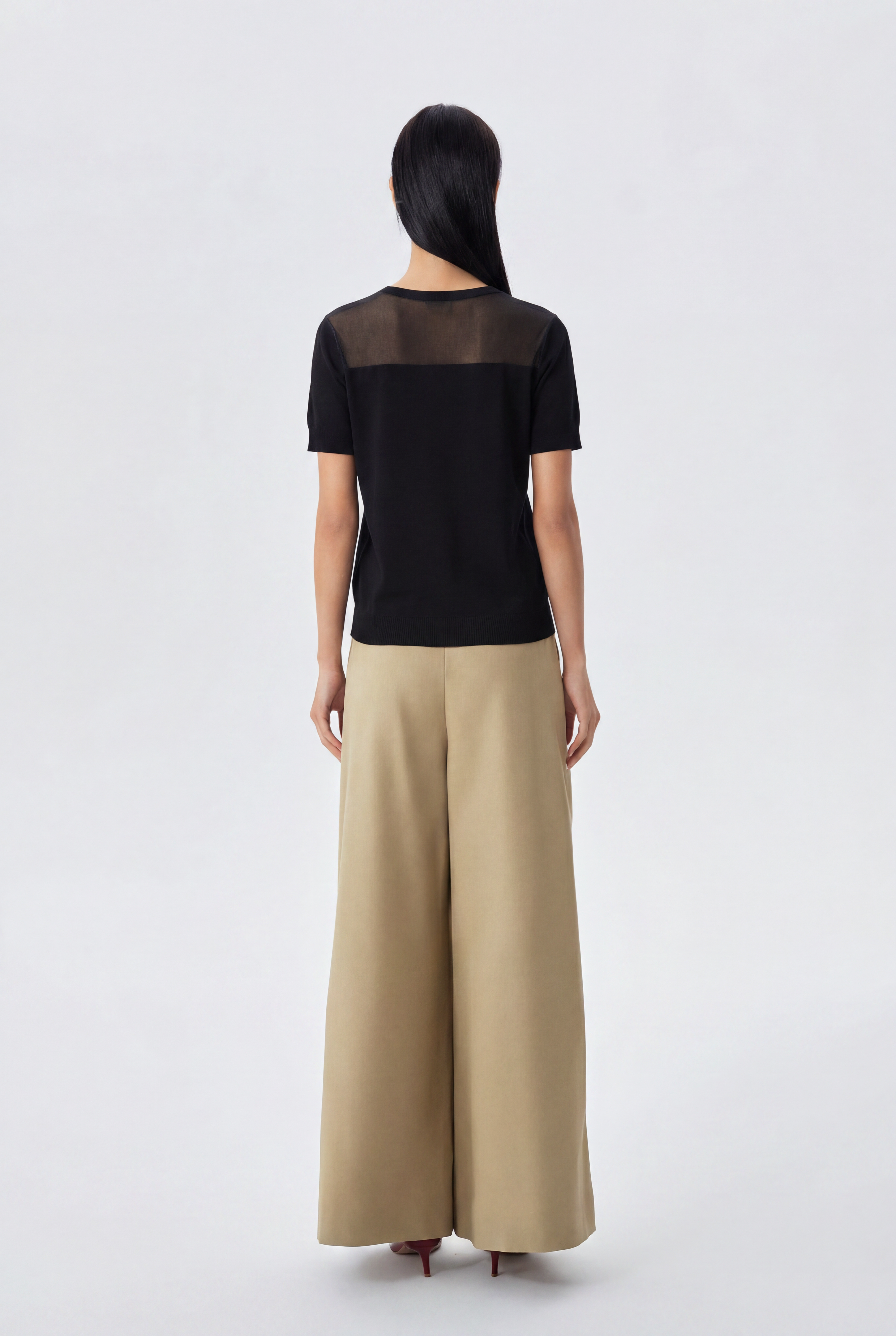 Iris Contrast Yam Knit Top