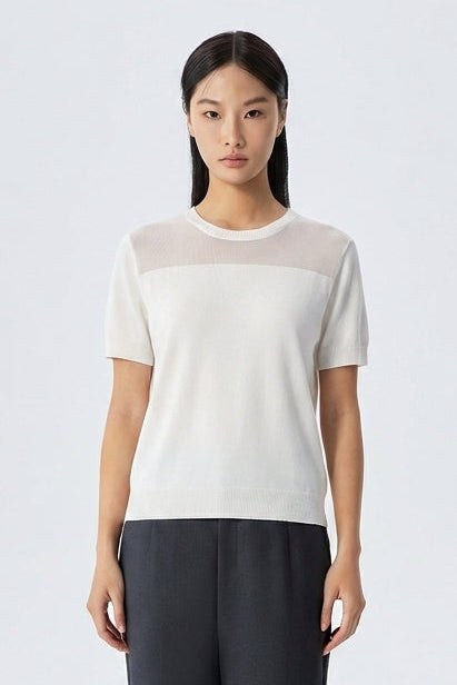 Iris Contrast Yarn Knit Top