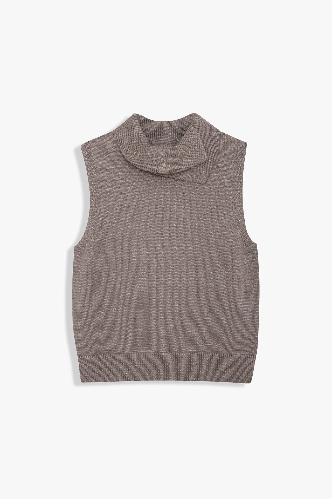 Handkerchief Neck Knit Vest