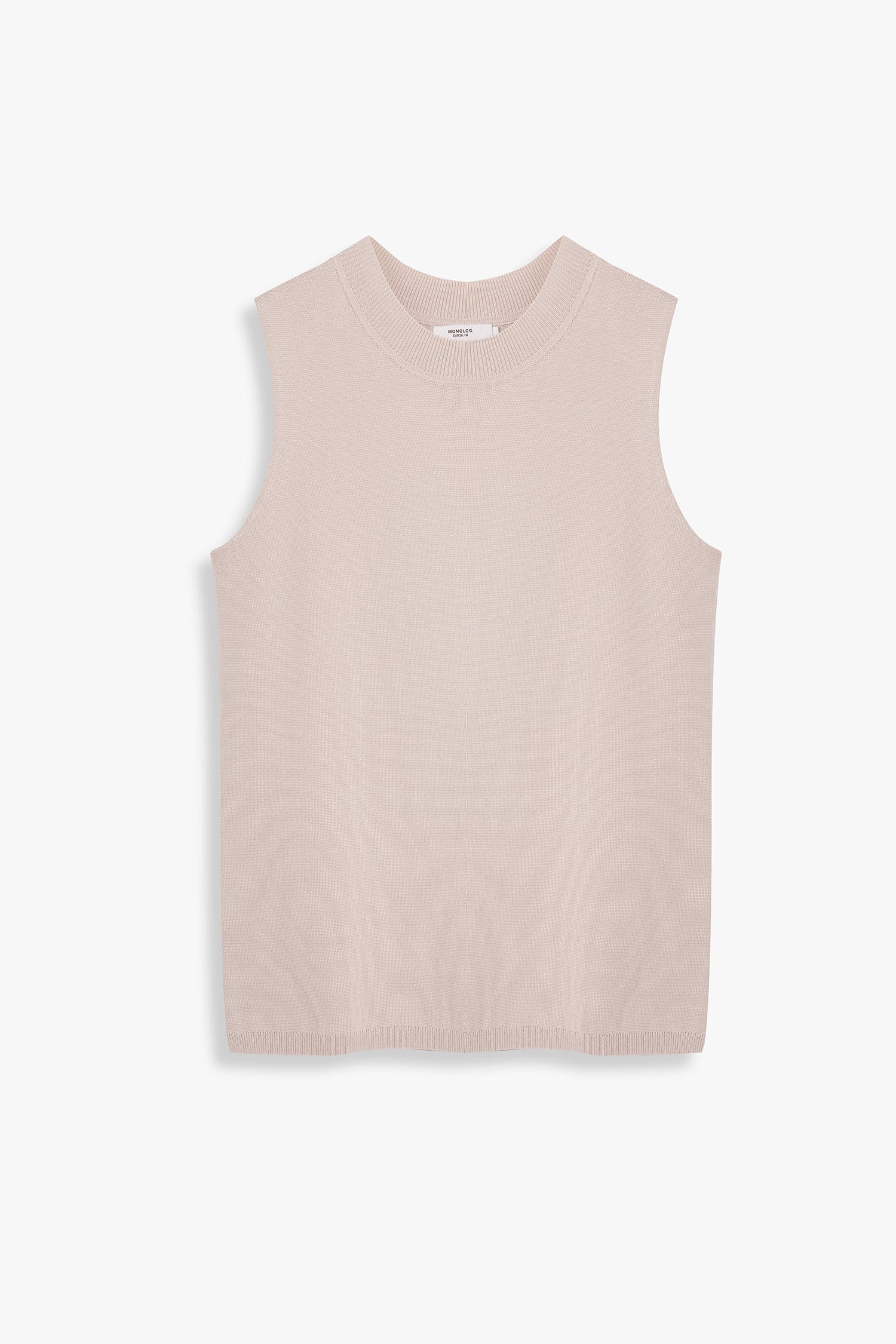 Sleeveless High Neck Sweater