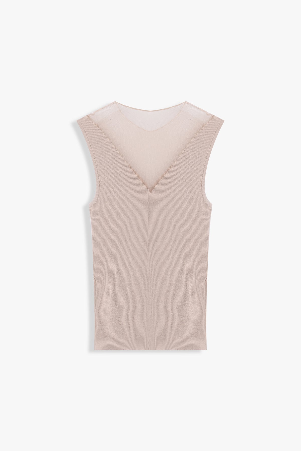 Becca Sleeveless Knit Top Contrast Yarn