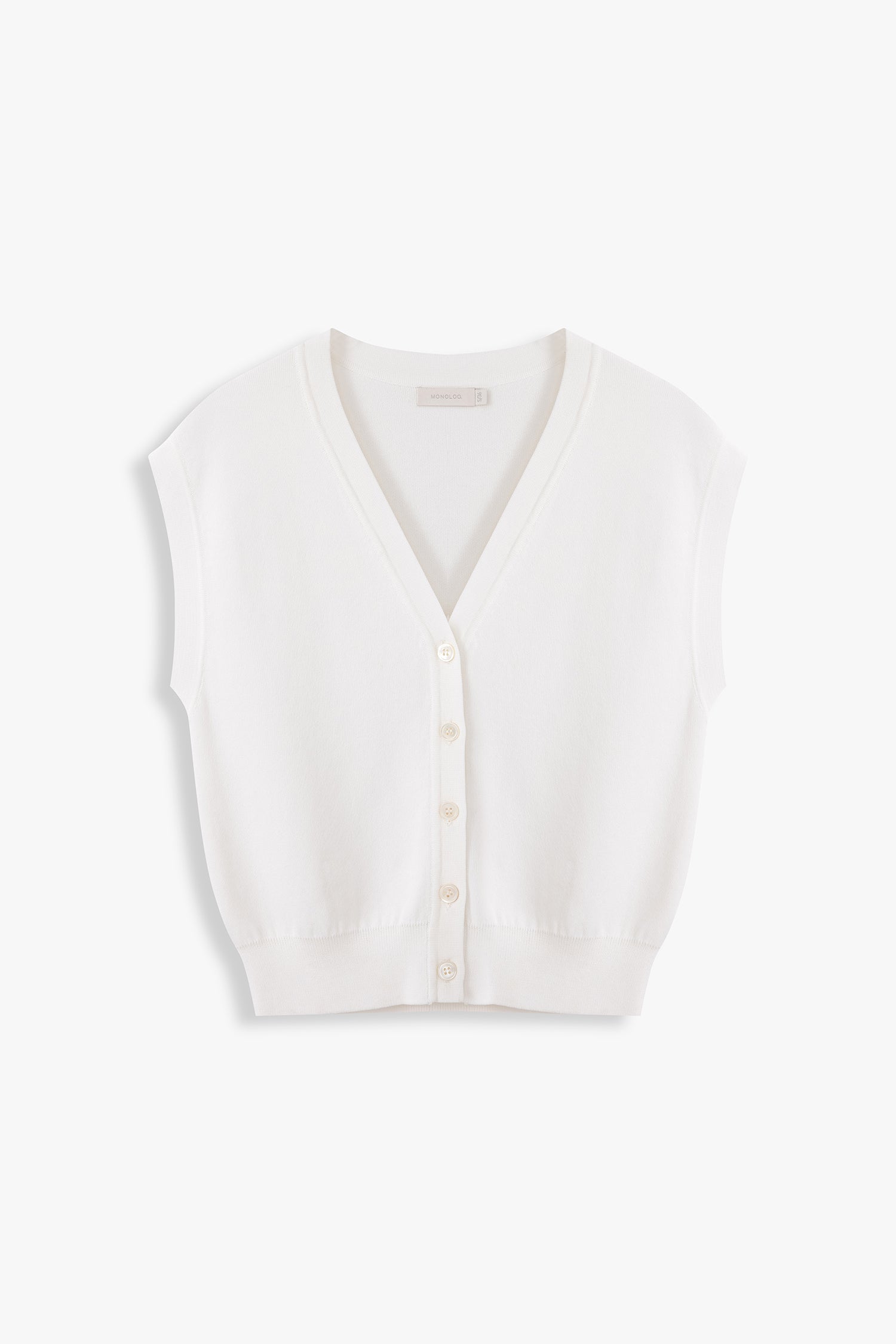 Coby Sleeveless Viscose Knit Cardigan
