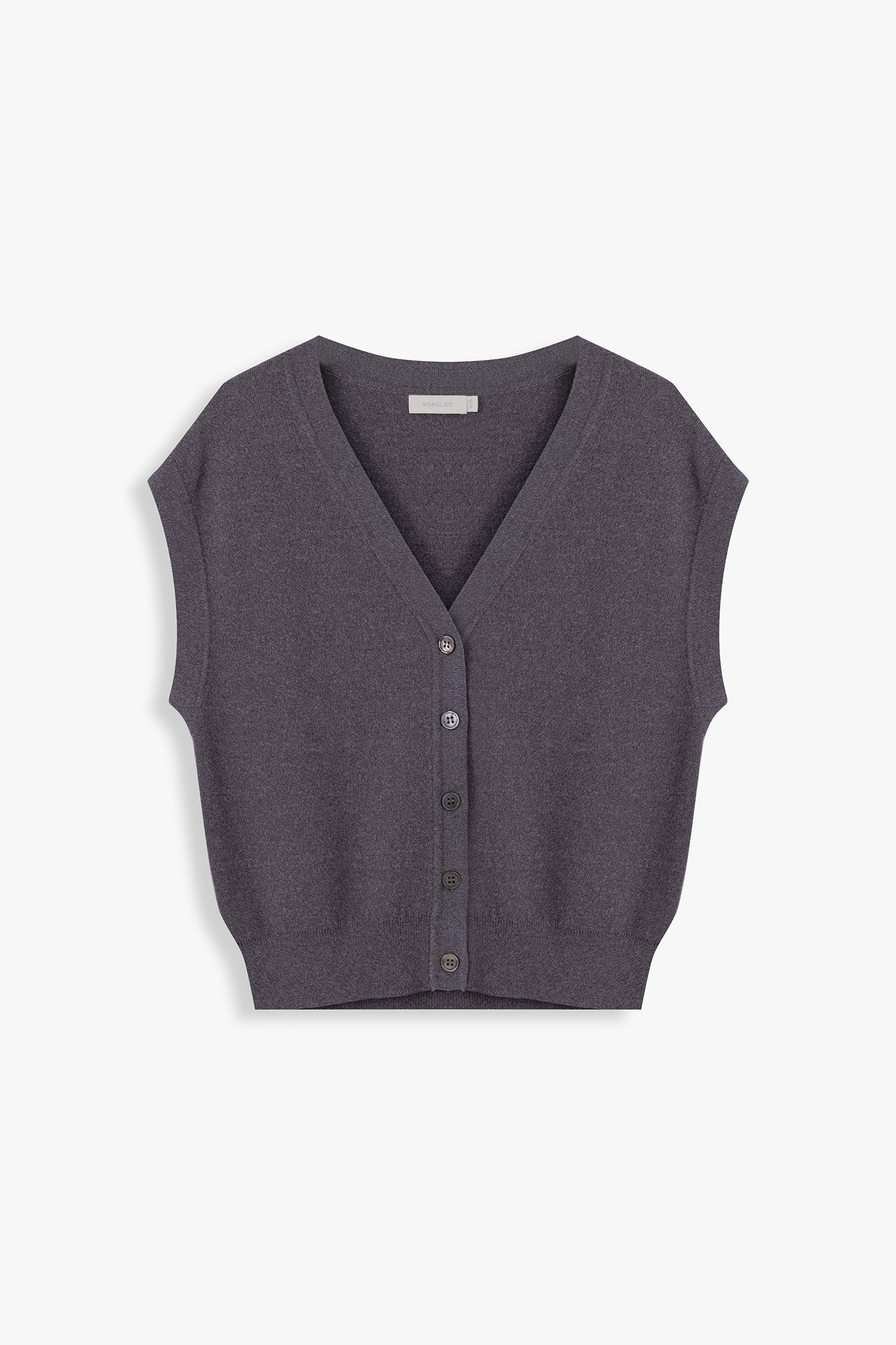 Coby Sleeveless Viscose Knit Cardigan