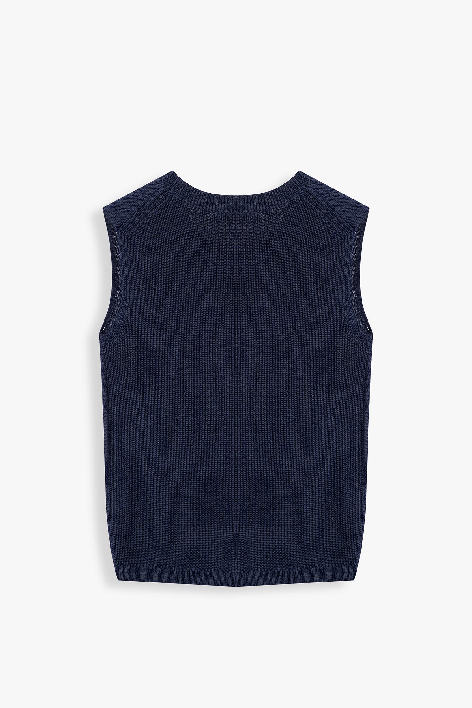 Naomi Lyocell Crew Neck Knit Vest