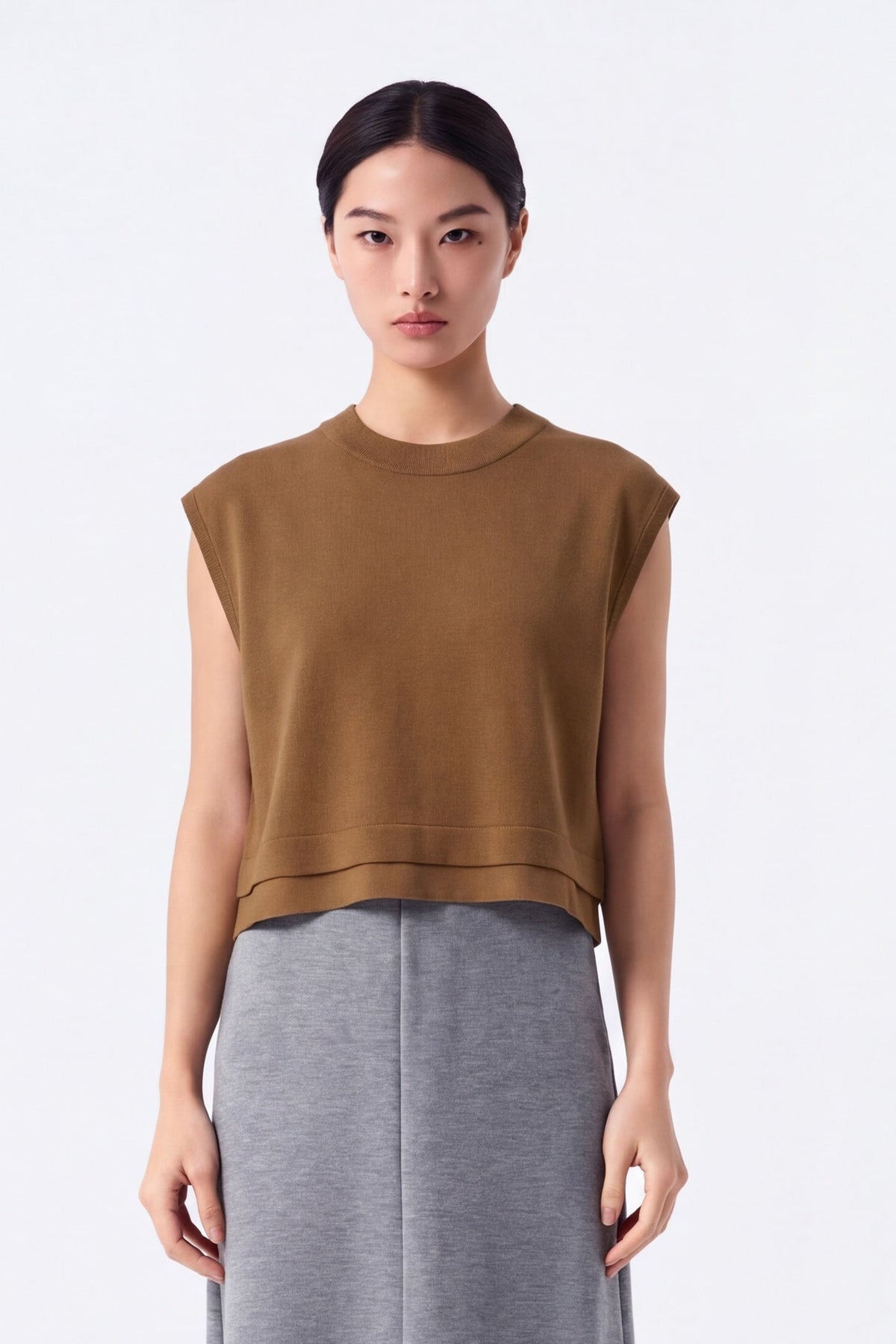 Archer Layered Hem Knit Vest