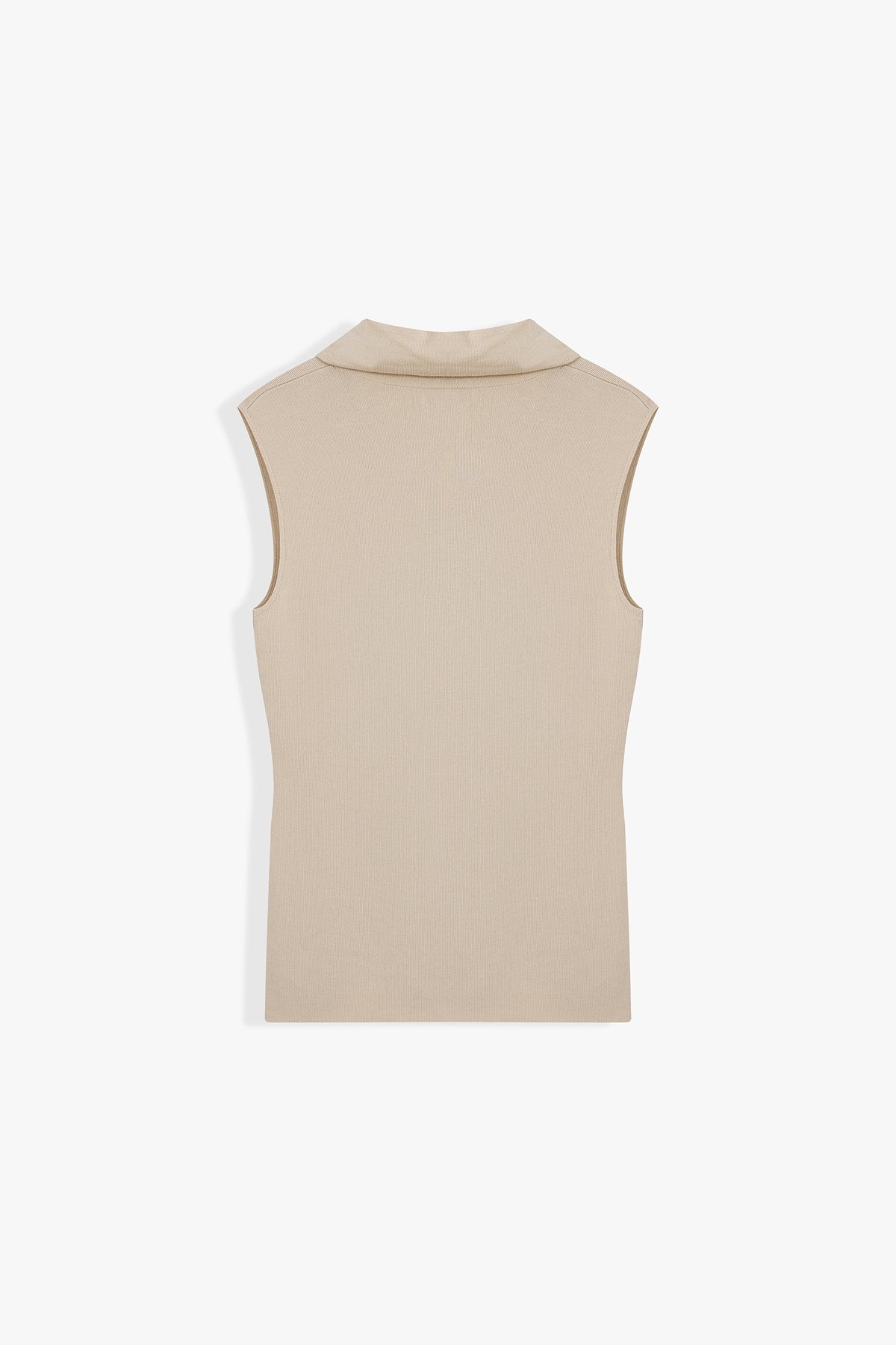 Leona Sleeveless Cowl-Neck Knit Top