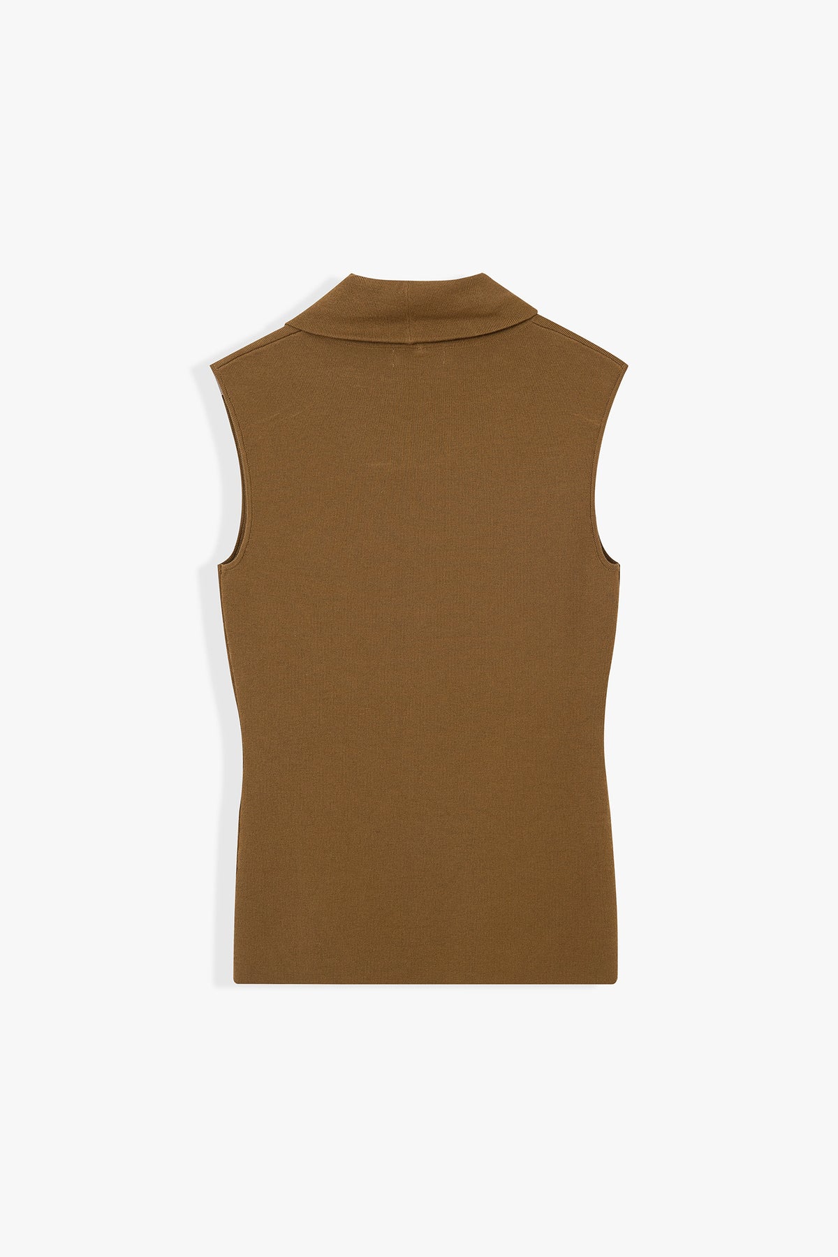 Leona Sleeveless Cowl-Neck Knit Top