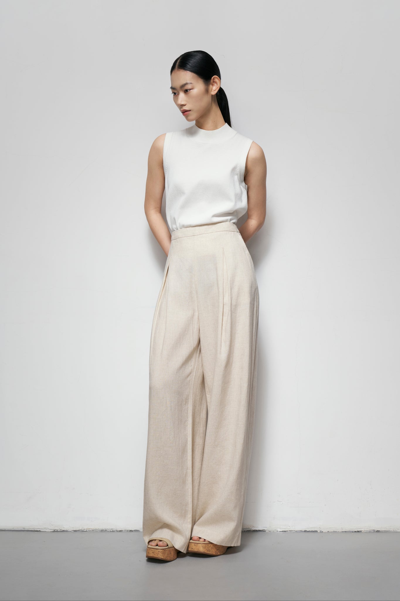 Front Pleat Trousers