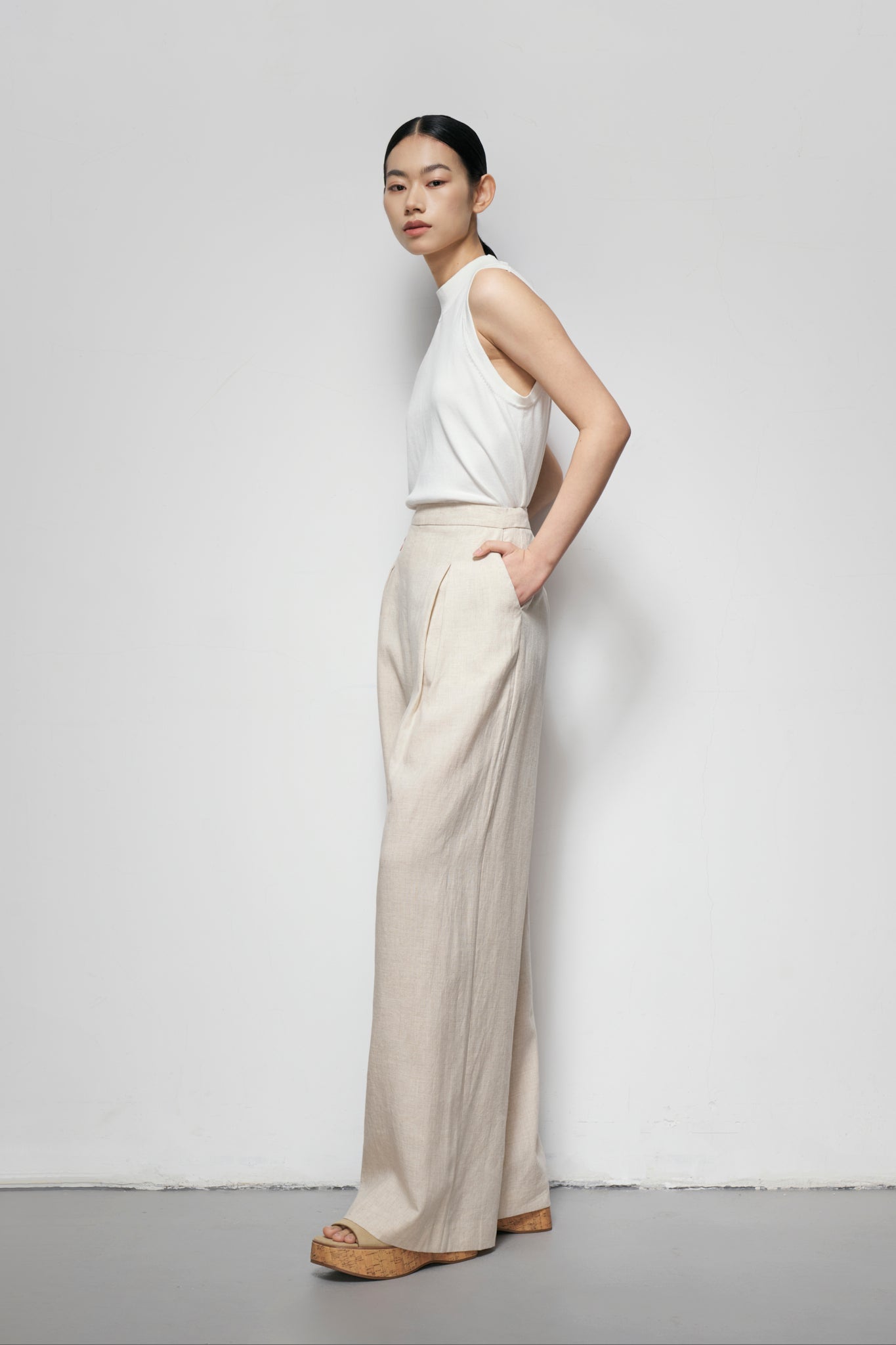 Front Pleat Trousers