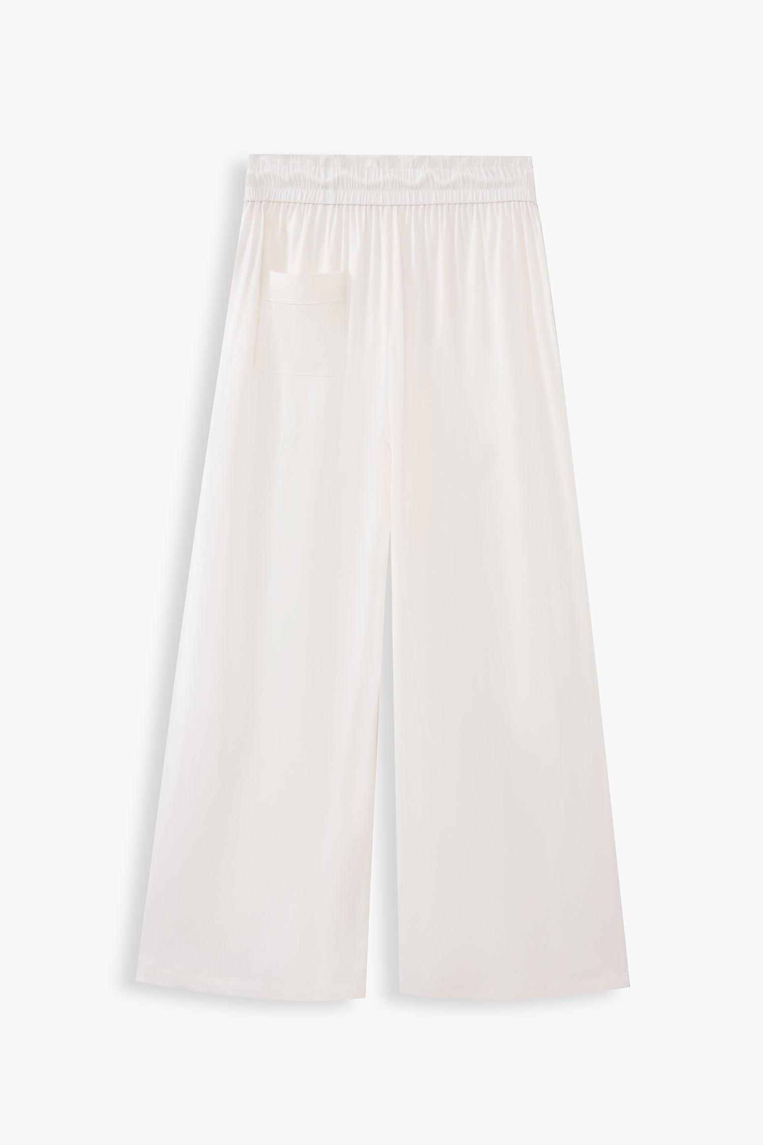 Wide-leg Elasticated Trousers