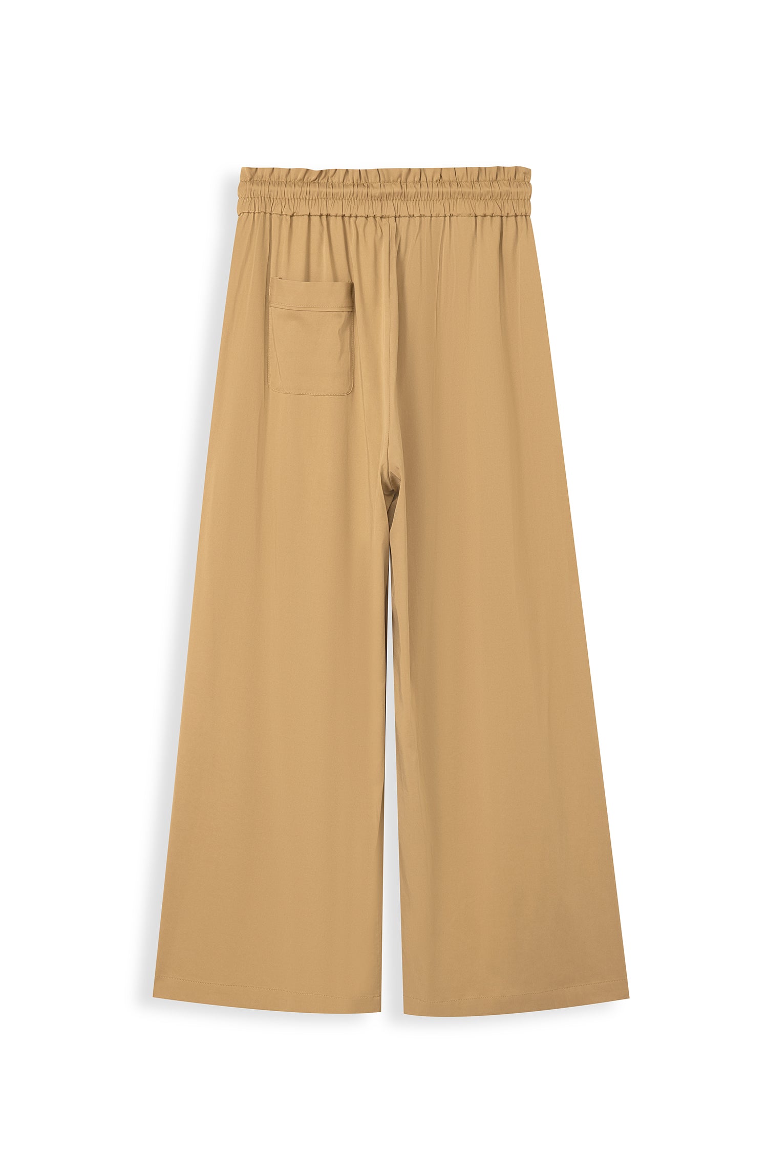 Wide-leg Elasticated Trousers