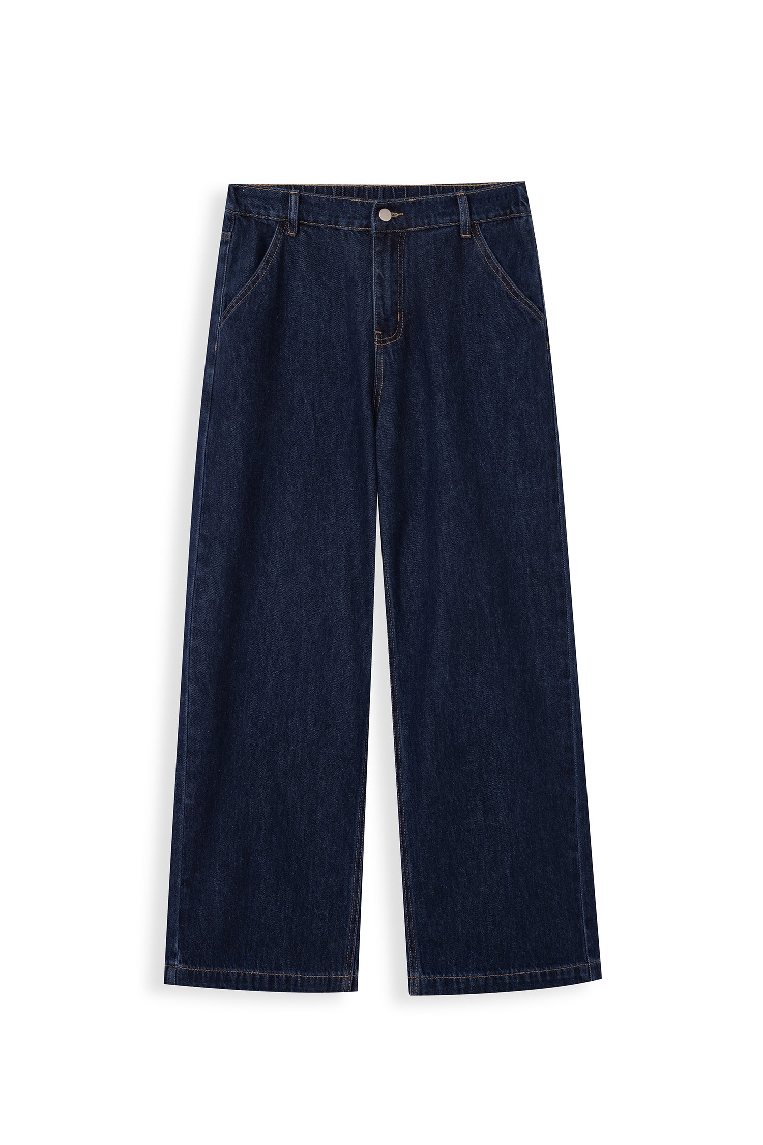 Wide Leg Dark Denim Jeans