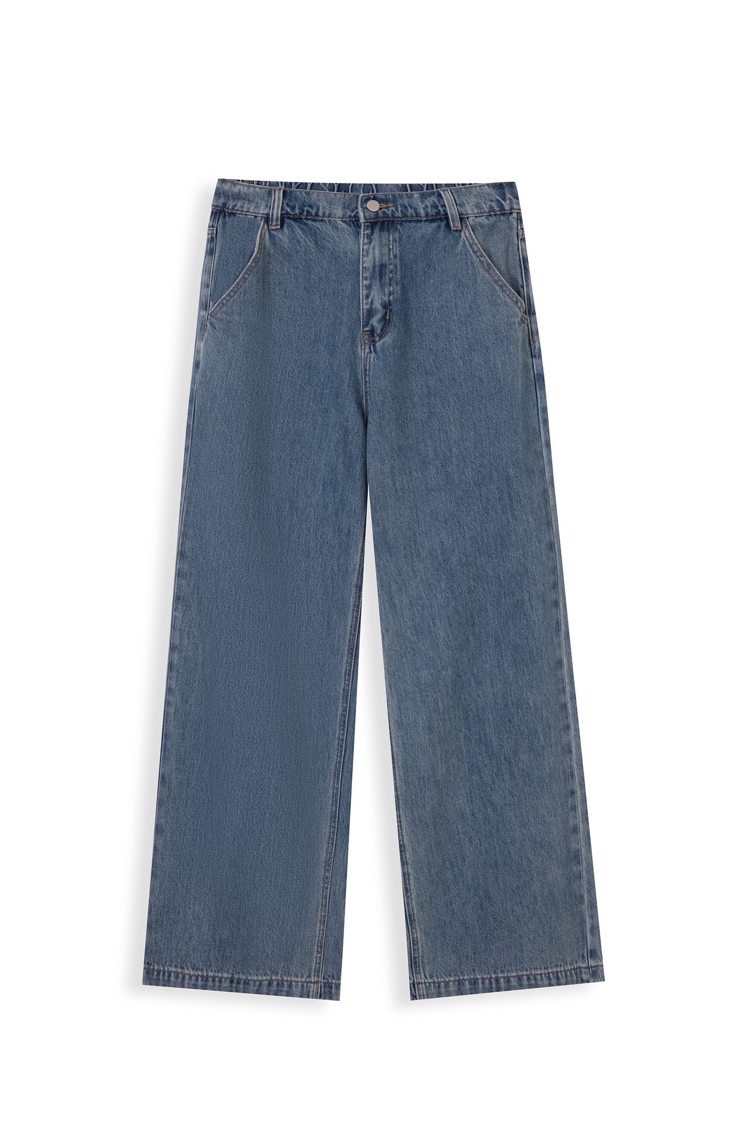 Wide Leg Dark Denim Jeans